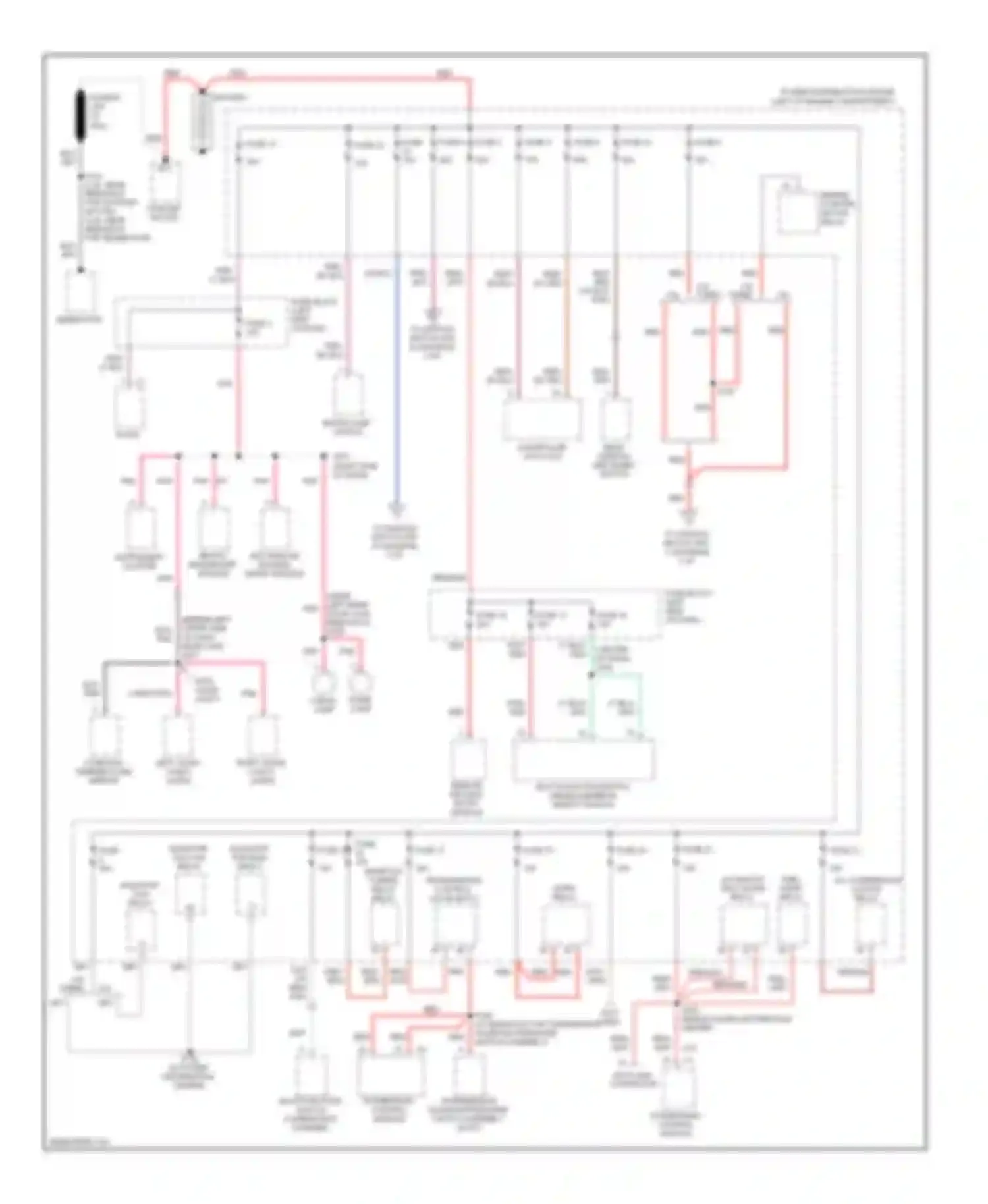 Wiring diagram brake lamp switch for Dodge Neon II (1999-2005) (2 of 2)