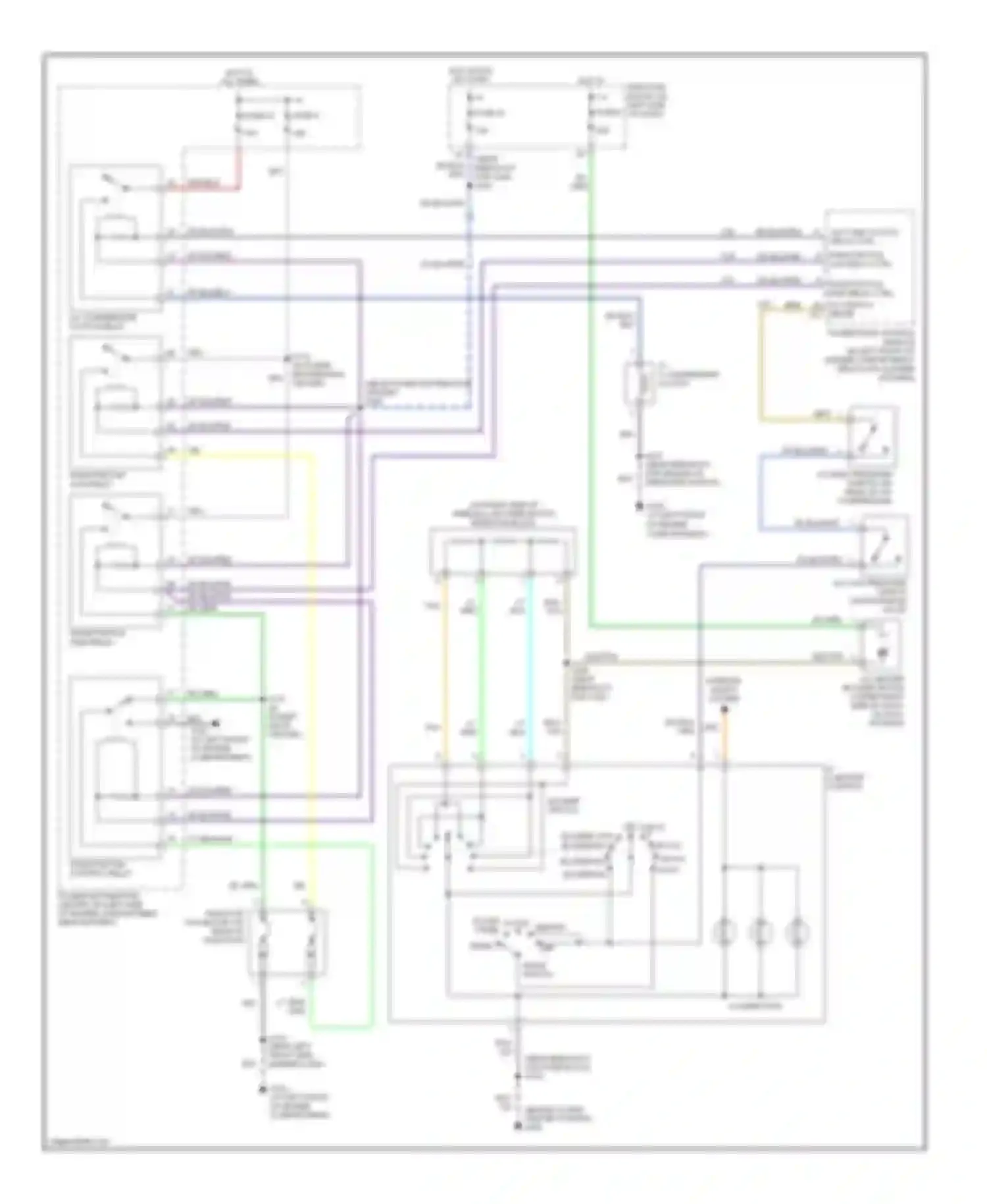 Wiring diagram radiator fan high relay ctrl for Dodge Neon II (1999-2005) (1 of 1)