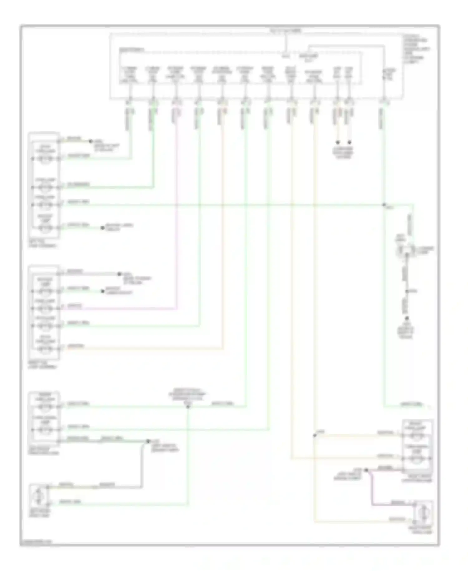 Nitro Dodge I (2006-2011): Exterior lamps circuit (1 of 2)