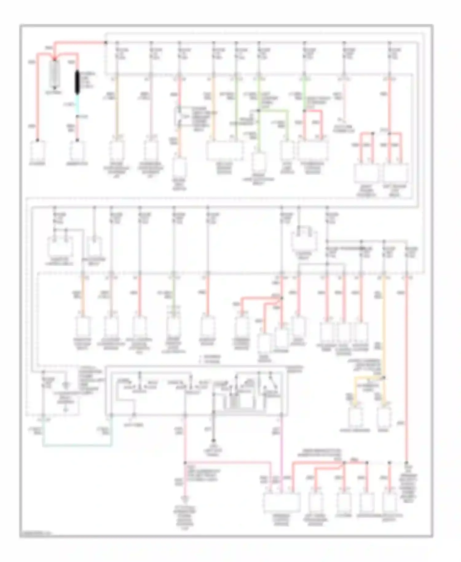 Nitro Dodge I (2006-2011): Power distribution circuit (1 of 3)
