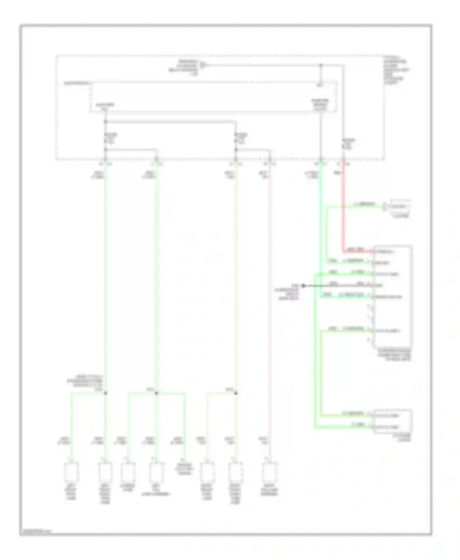 Nitro Dodge I (2006-2011): Power distribution circuit (3 of 3)