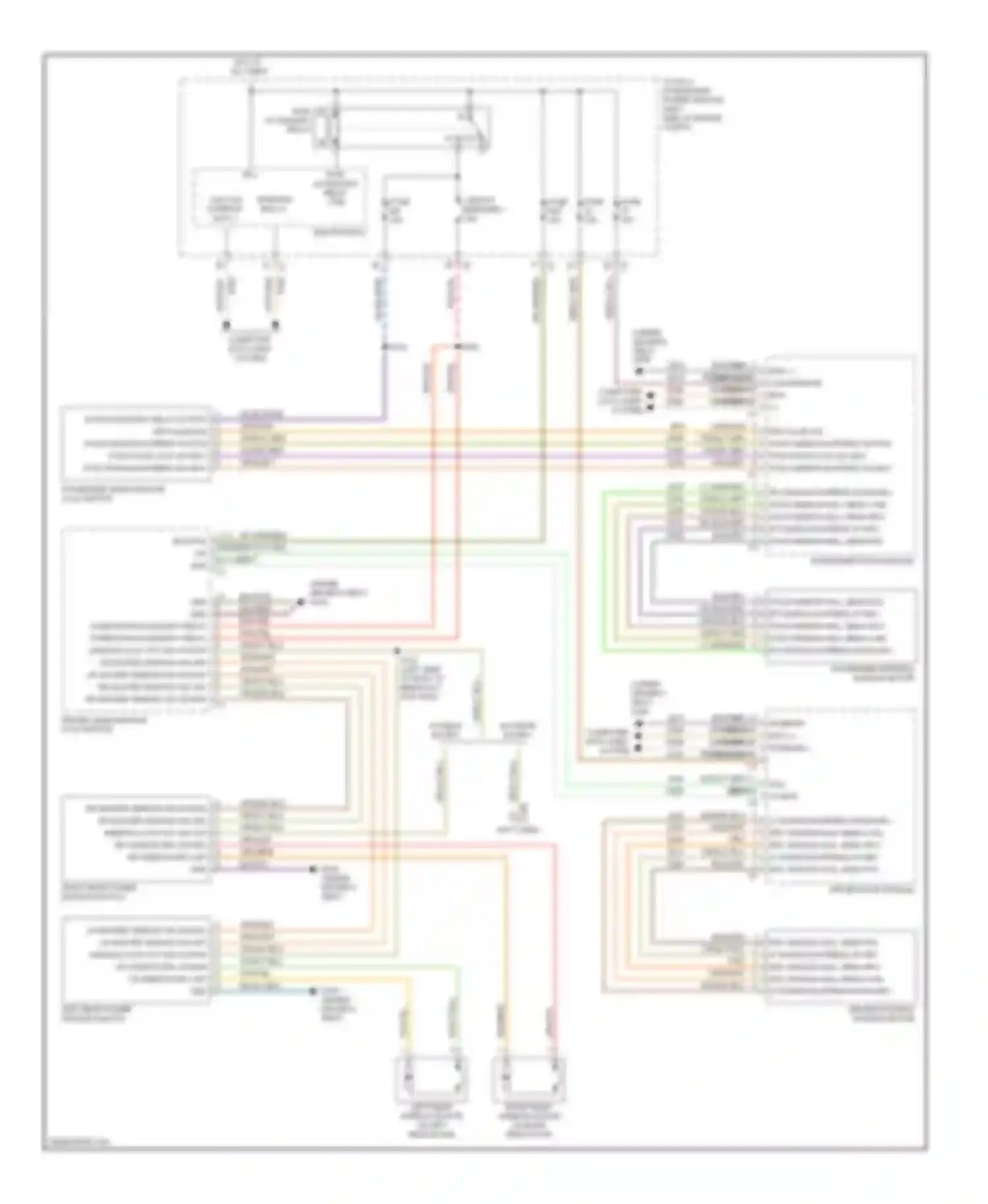 Nitro Dodge I (2006-2011): Power windows circuit, except base