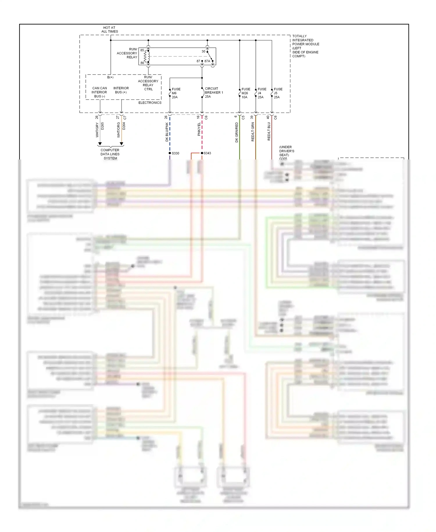Dodge Nitro I (2006-2011) computer data lines system wiring diagram  (30 of 45)