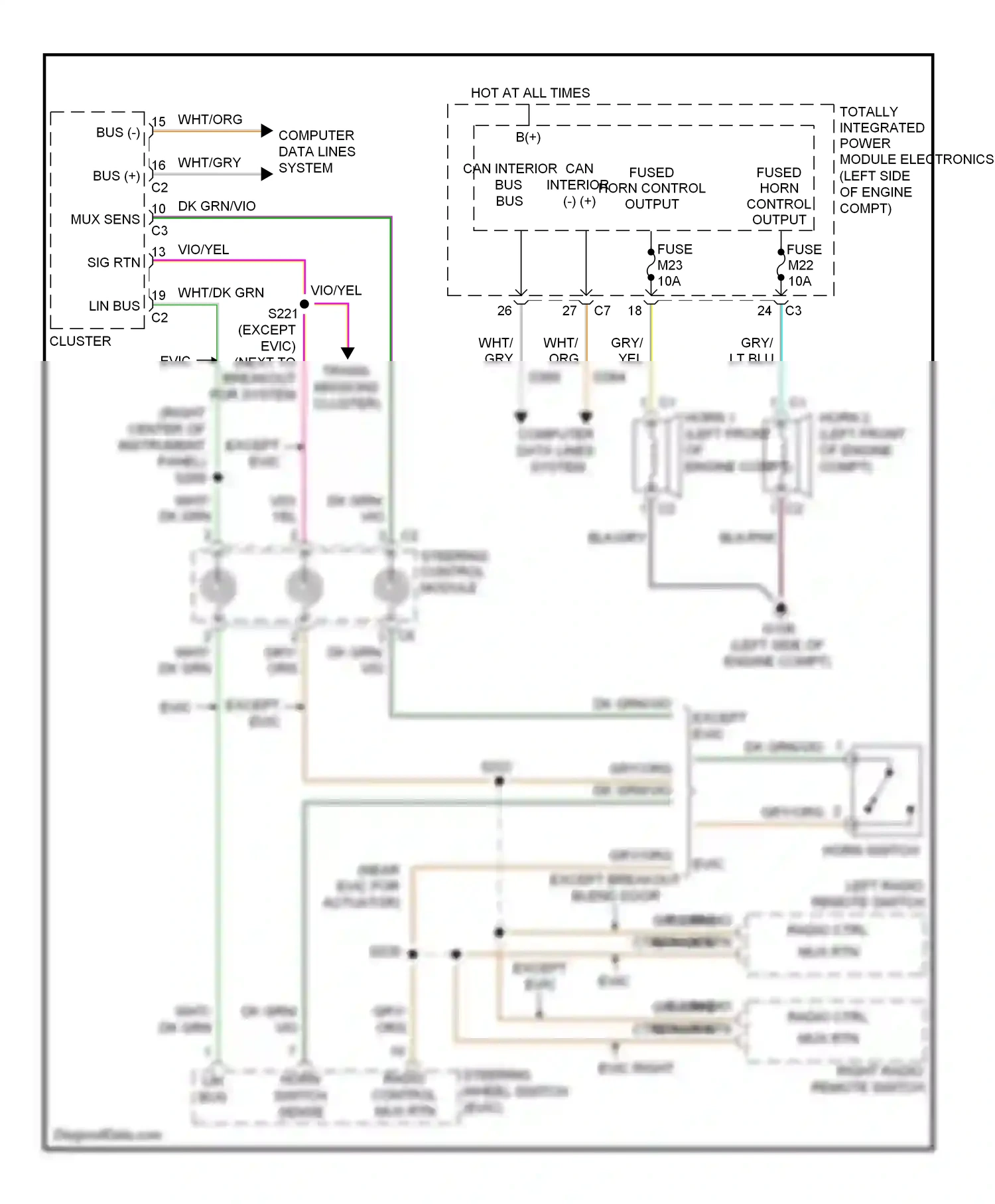 Dodge Nitro I (2006-2011) computer data lines system wiring diagram  (15 of 45)