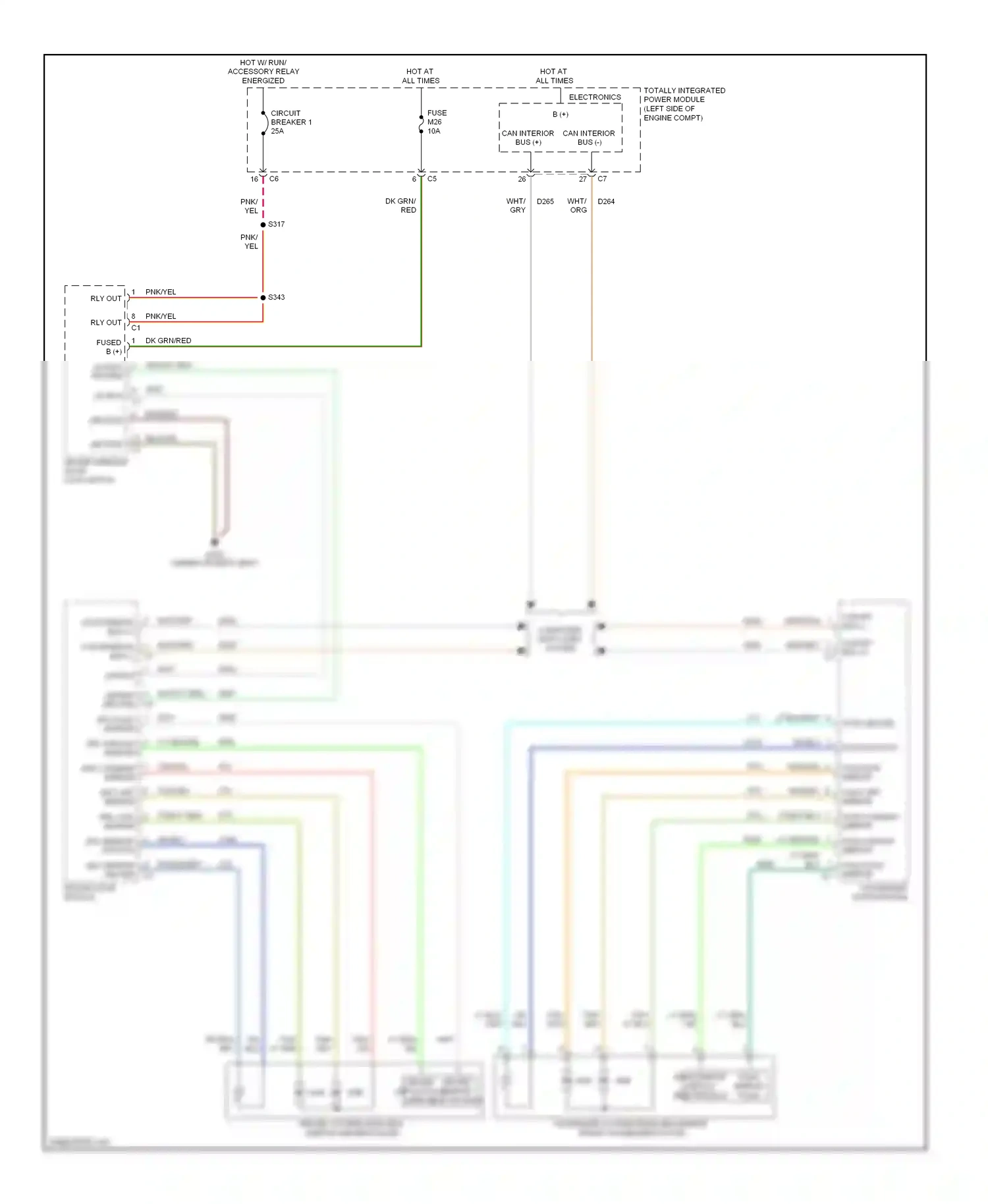 Dodge Nitro I (2006-2011) computer data lines system wiring diagram  (29 of 45)