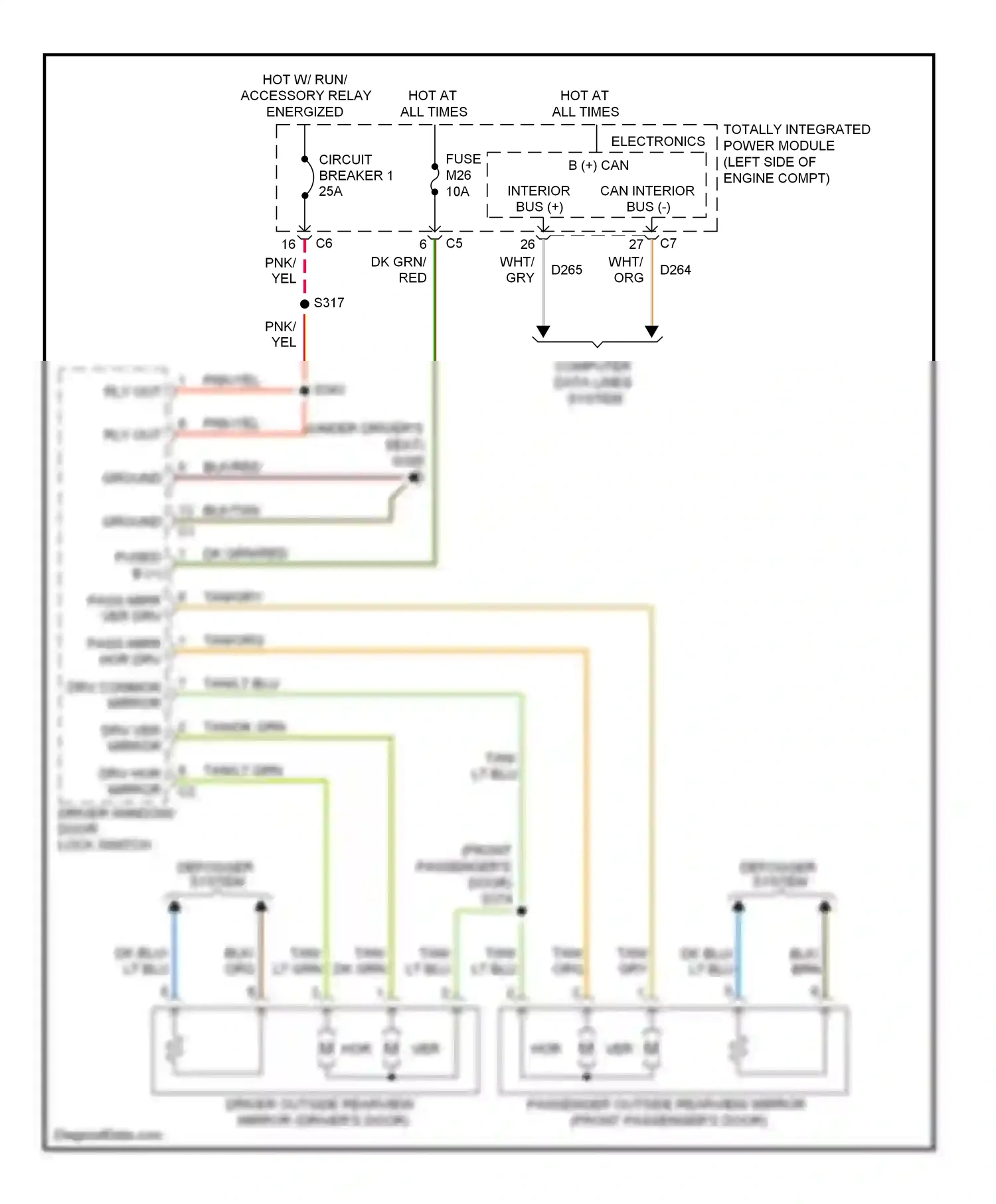 Dodge Nitro I (2006-2011) computer data lines system wiring diagram  (28 of 45)