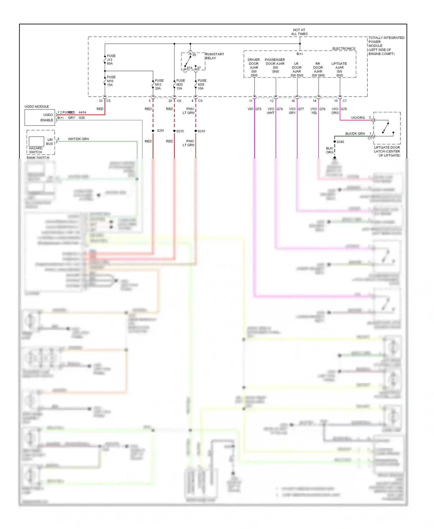 Dodge Nitro I (2006-2011) dimmer switch left multifunction switch wiring diagram  (1 of 1)
