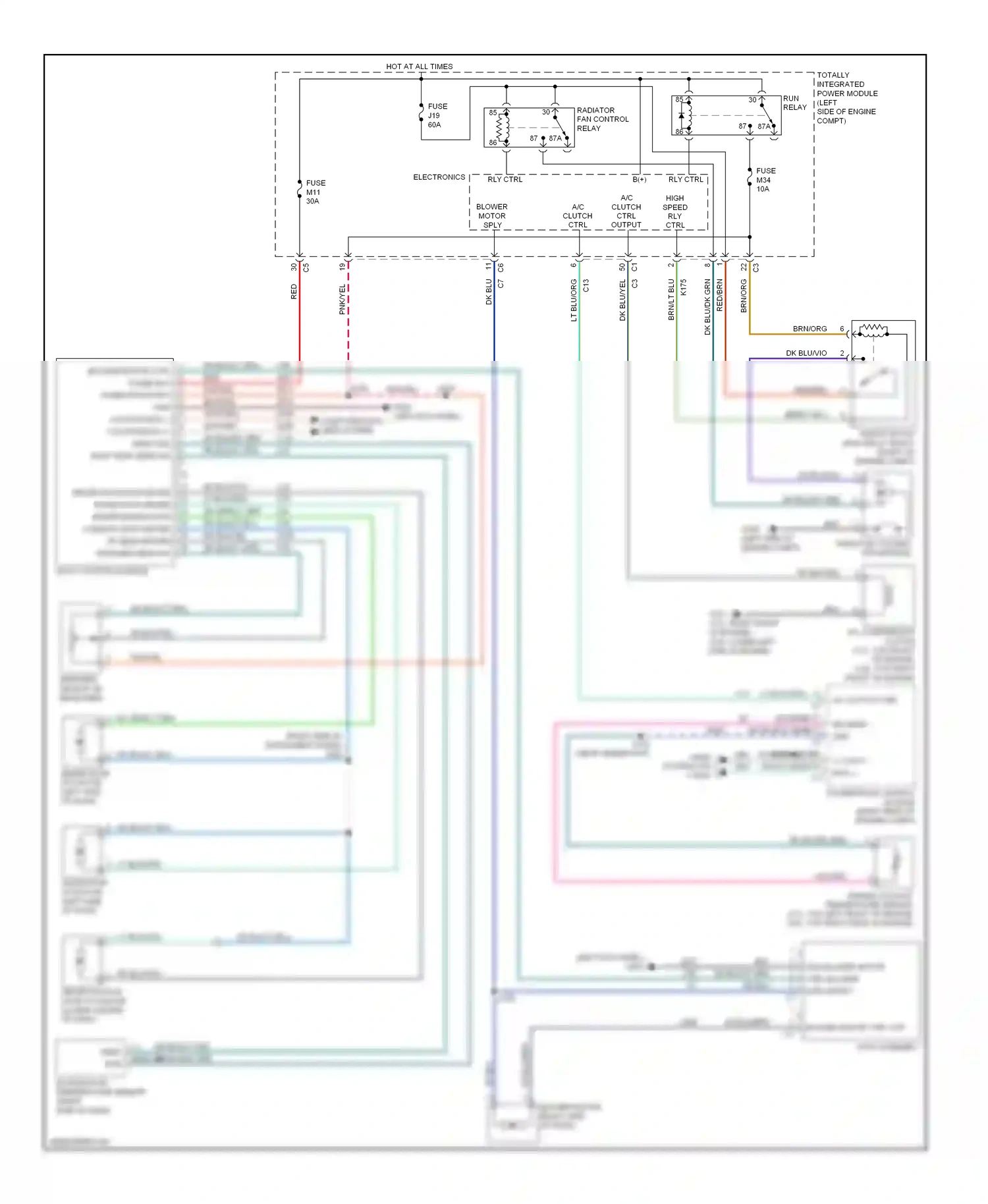 Dodge Nitro I (2006-2011) dk blu/brn wiring diagram  (1 of 4)