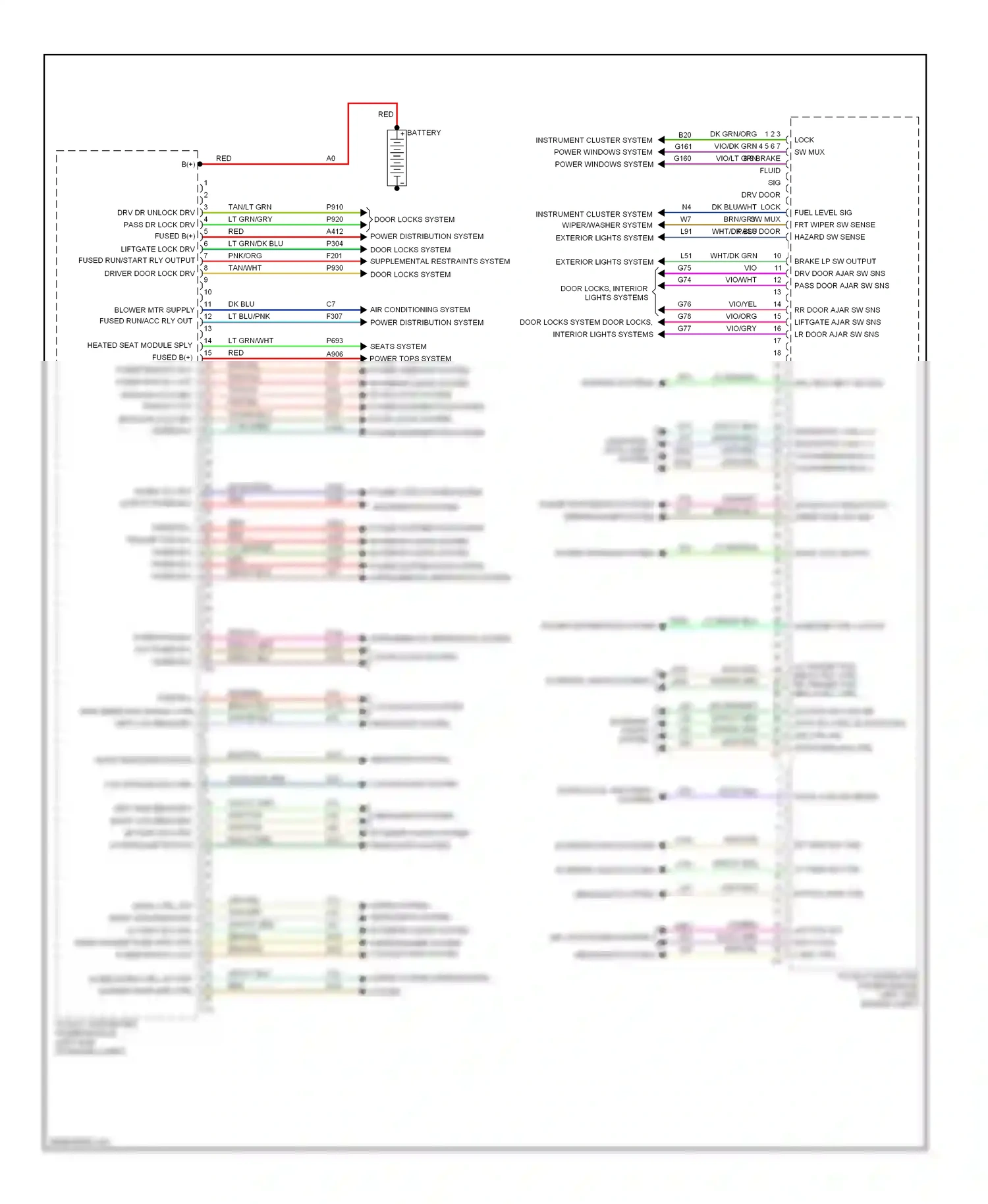 Dodge Nitro I (2006-2011) headlights system wiring diagram  (1 of 1)