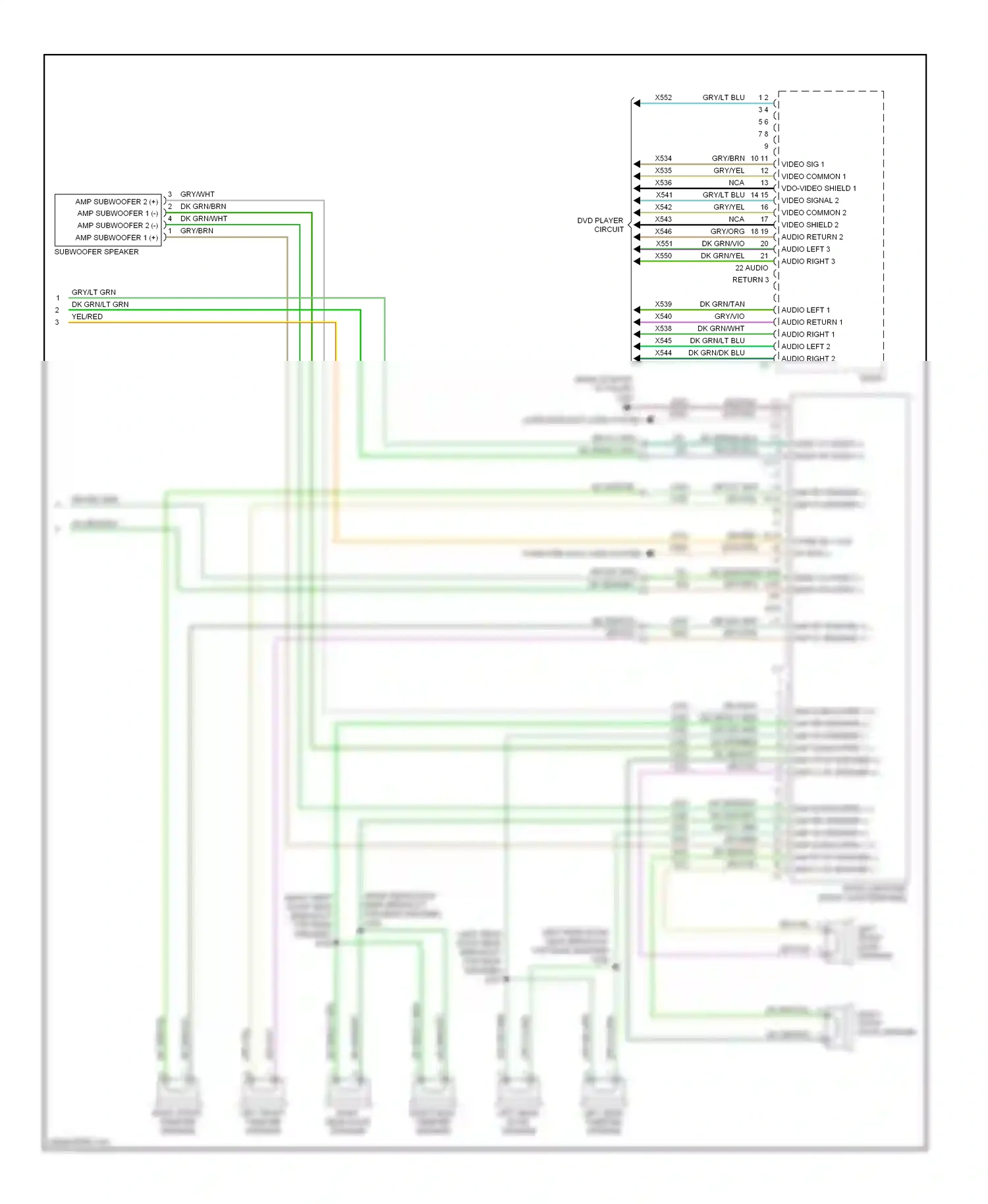 Dodge Nitro I (2006-2011) left front tweeter speaker wiring diagram  (1 of 1)