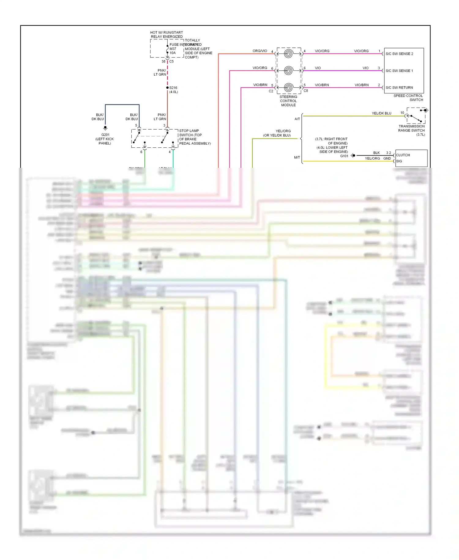 Dodge Nitro I (2006-2011) (left kick panel) wiring diagram  (6 of 32)