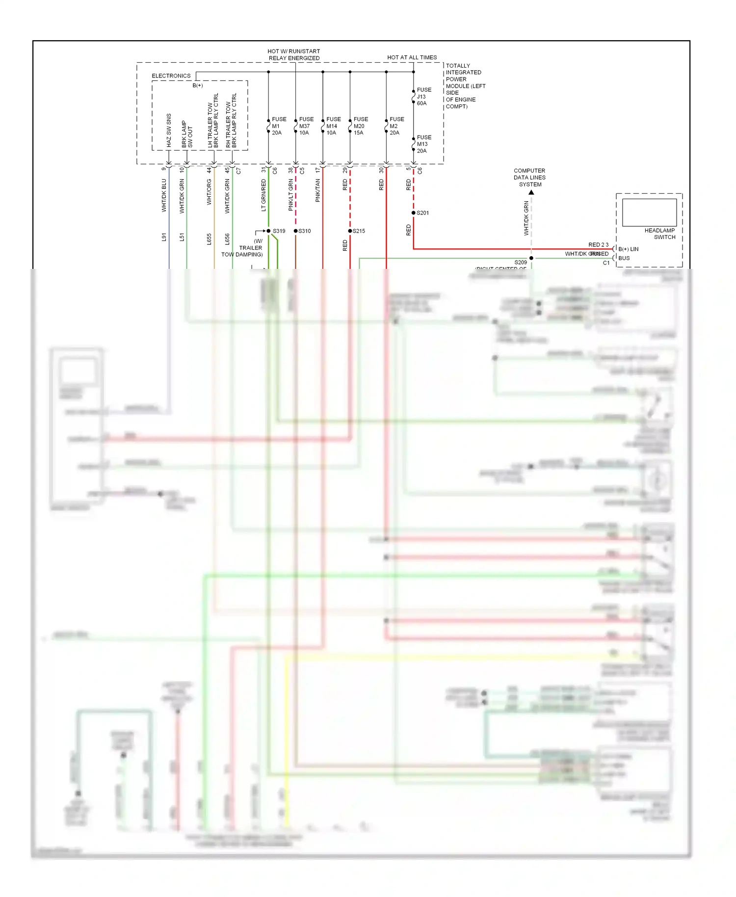 Dodge Nitro I (2006-2011) (left kick panel) wiring diagram  (11 of 32)