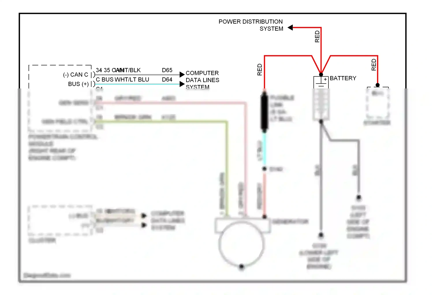 Dodge Nitro I (2006-2011) lt blu wiring diagram  (1 of 14)