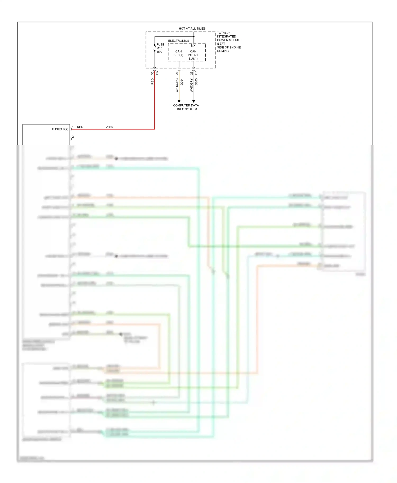 Dodge Nitro I (2006-2011) microphone feed wiring diagram  (2 of 3)