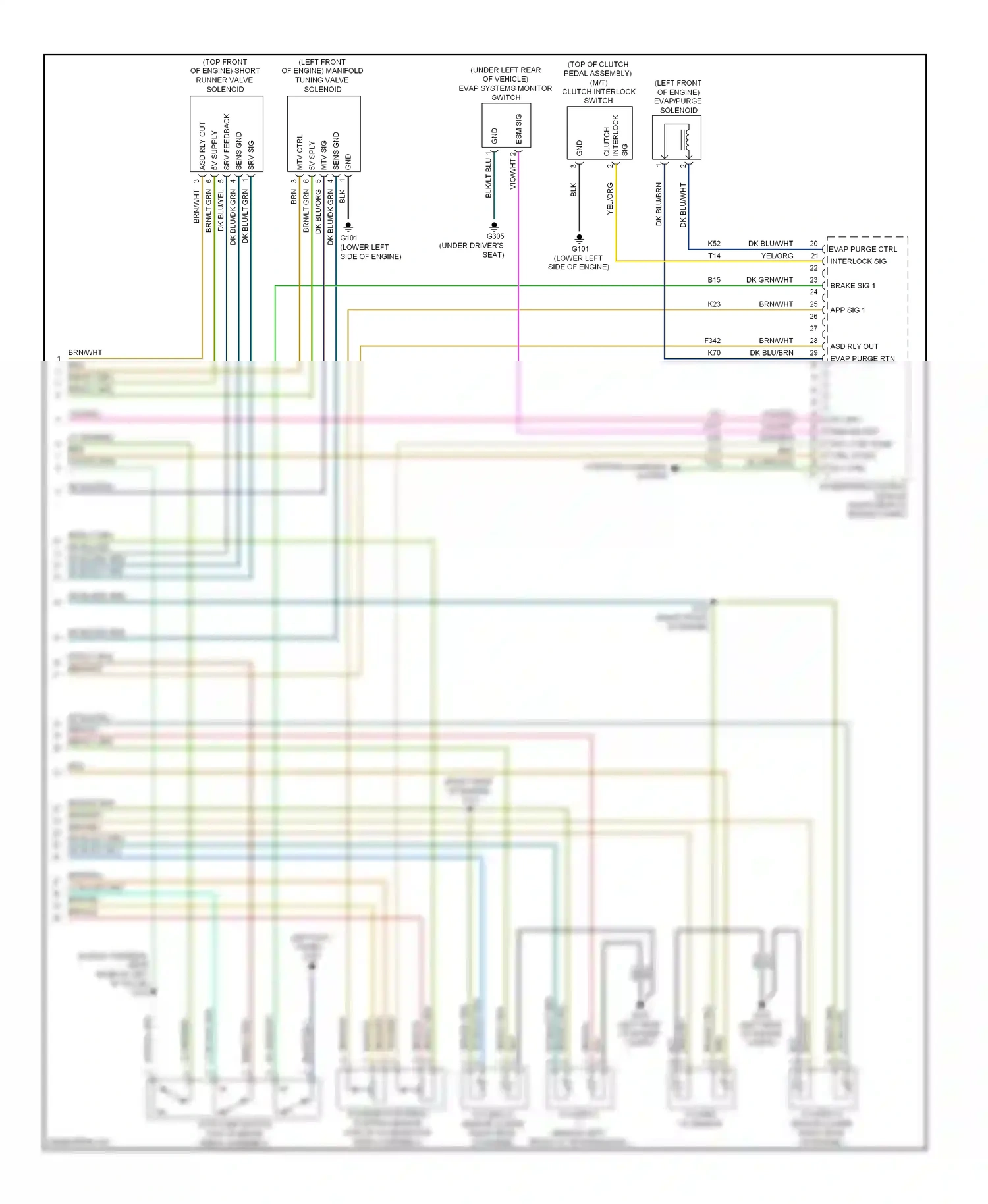 Dodge Nitro I (2006-2011) oxygen 2/2 sensor wiring diagram  (2 of 2)