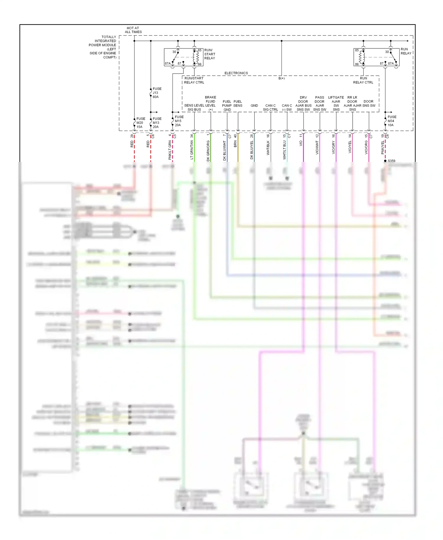 Dodge Nitro I (2006-2011) run wiring diagram  (4 of 10)