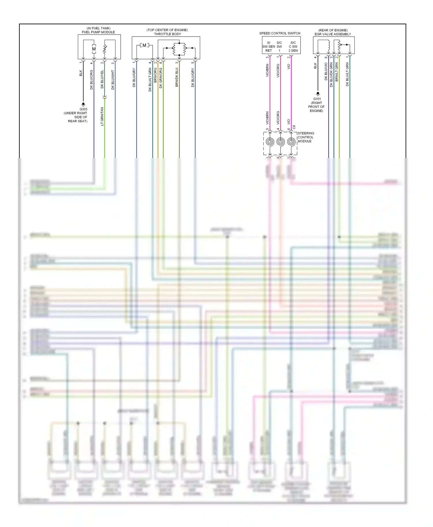 Dodge Nitro I (2006-2011) steering control wiring diagram  (1 of 1)