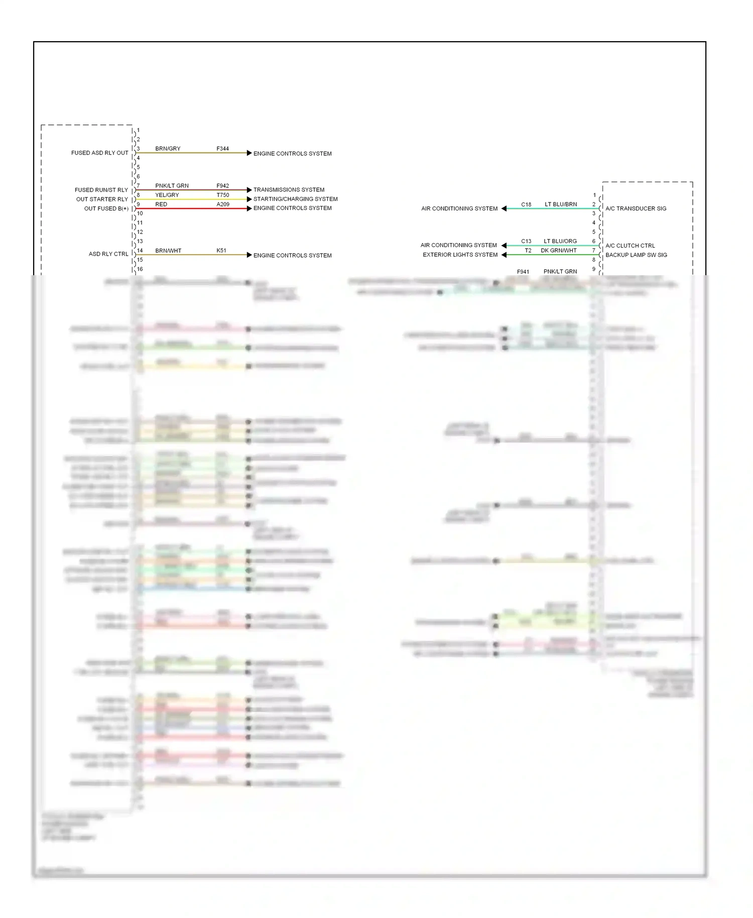 Dodge Nitro I (2006-2011) transmissions system wiring diagram  (1 of 2)