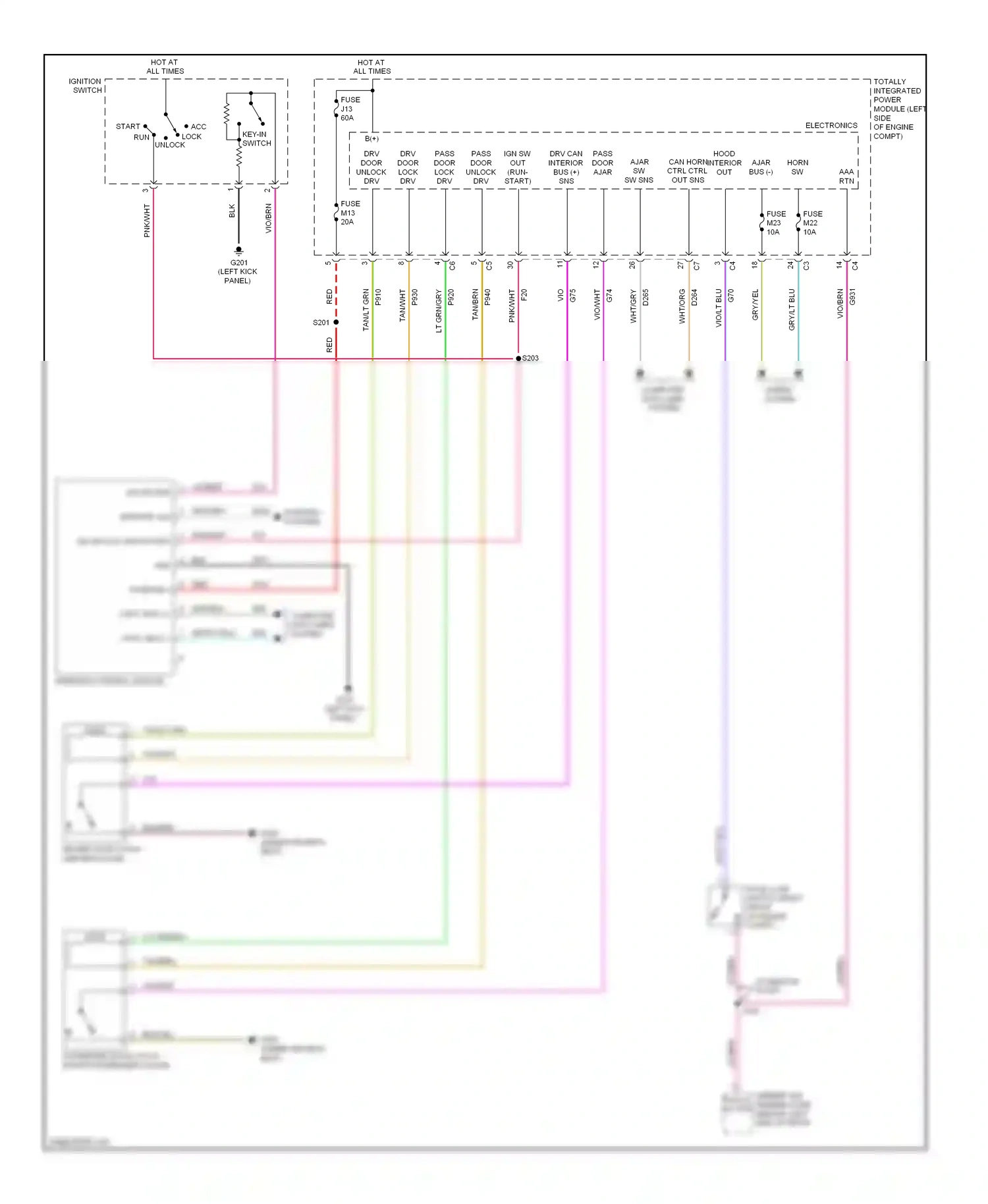 Dodge Nitro I (2006-2011) wireless control module wiring diagram  (1 of 7)