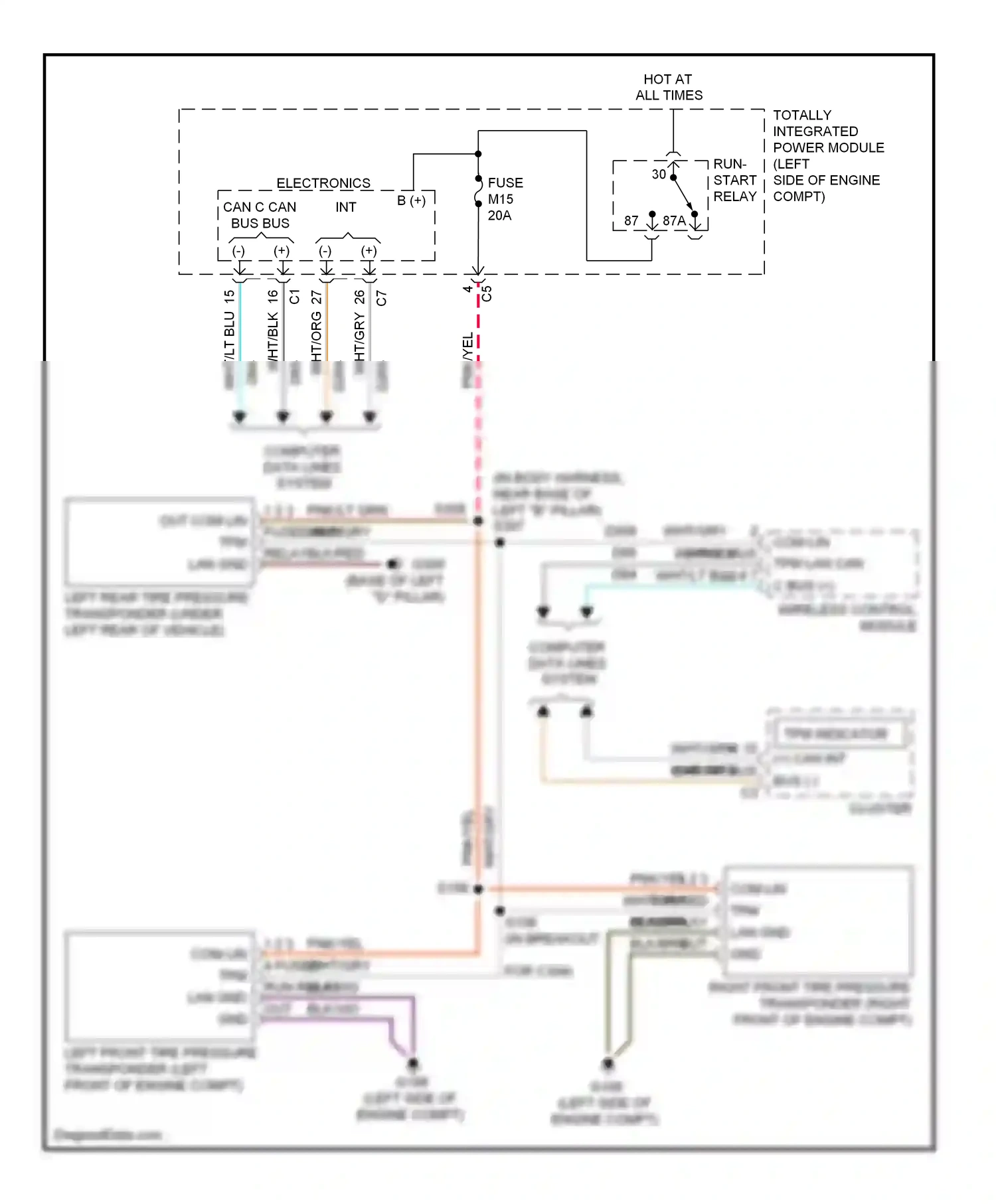 Dodge Nitro I (2006-2011) wireless control module wiring diagram  (7 of 7)