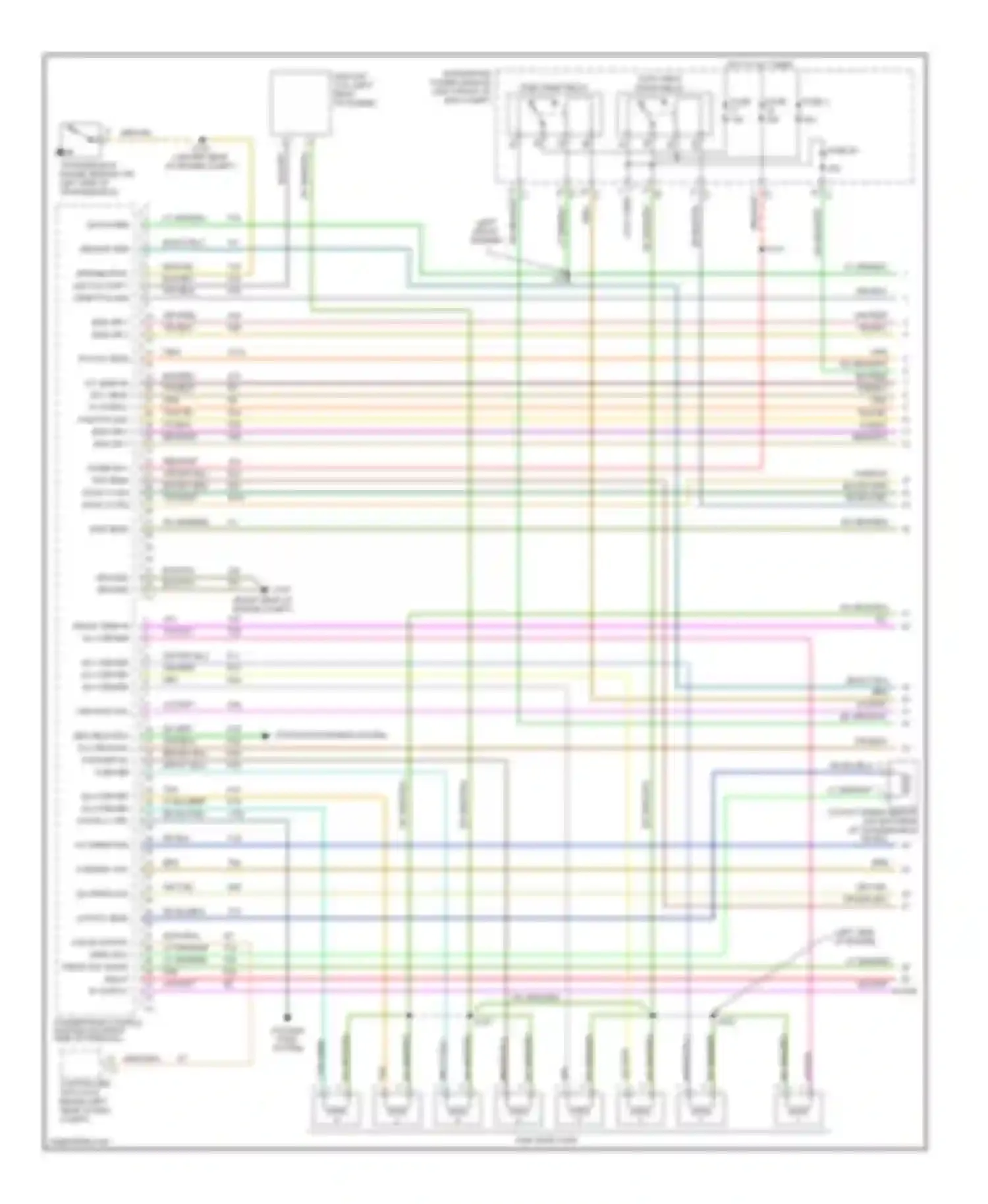 Pickup R1500 Dodge  (1996-2010): Wiring diagram engine performance 5.9l (1 of 3)