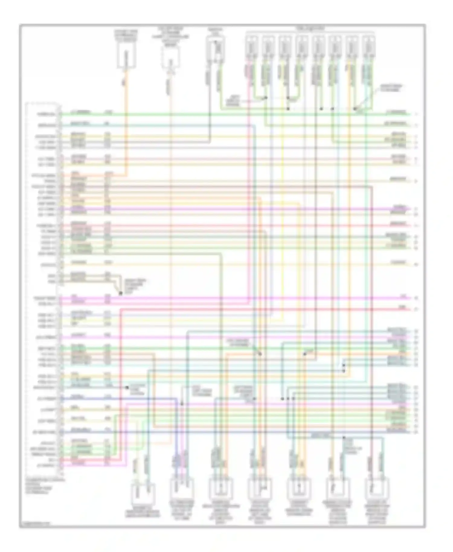 Pickup R1500 Dodge  (1996-2010): Wiring diagram engine performance 5.9ls (1 of 4)