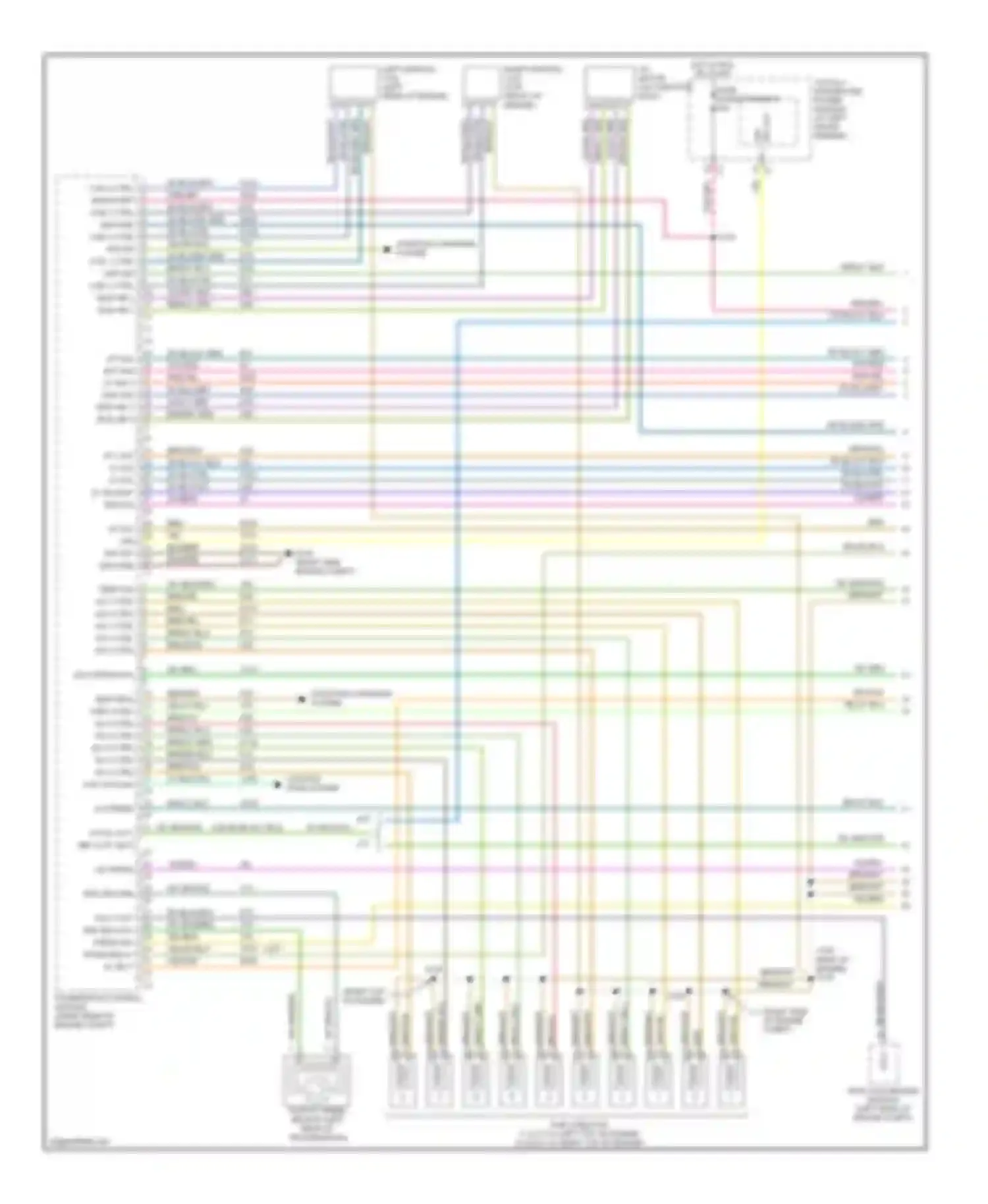 Pickup R1500 Dodge  (1996-2010): Wiring diagram engine performance 8.3l (1 of 5)