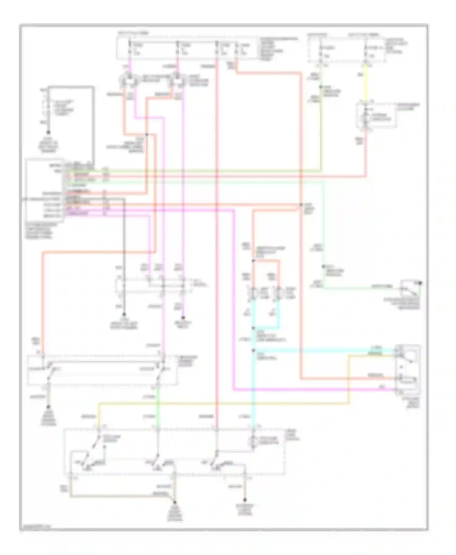 Pickup R1500 Dodge  (1996-2010): Headlight circuit, with drl & without quad headlights