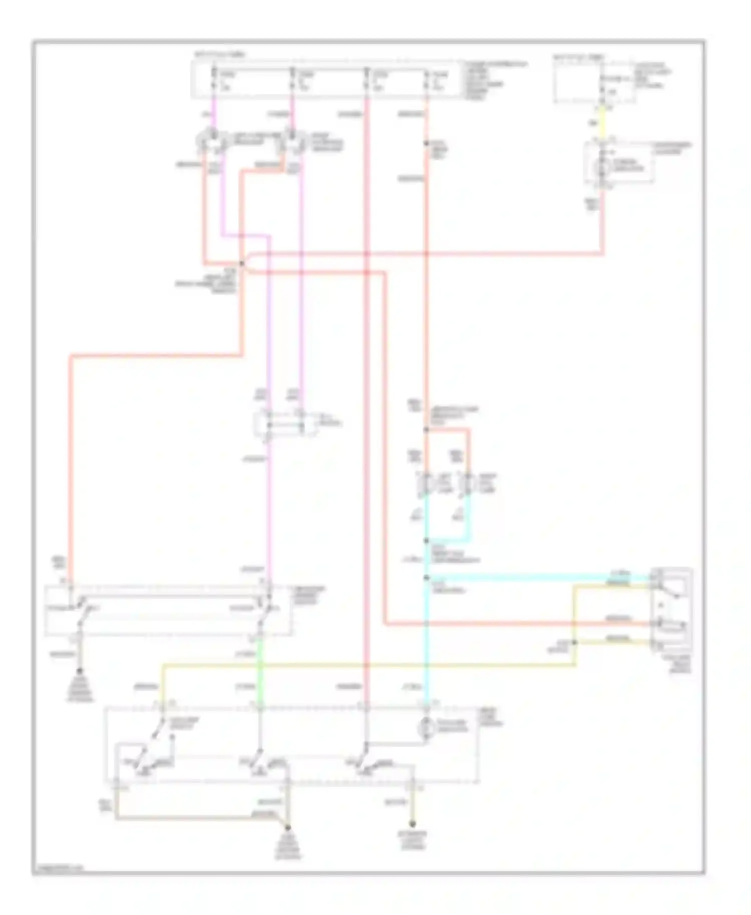 Pickup R1500 Dodge  (1996-2010): Headlight circuit, without drl & without quad headlights