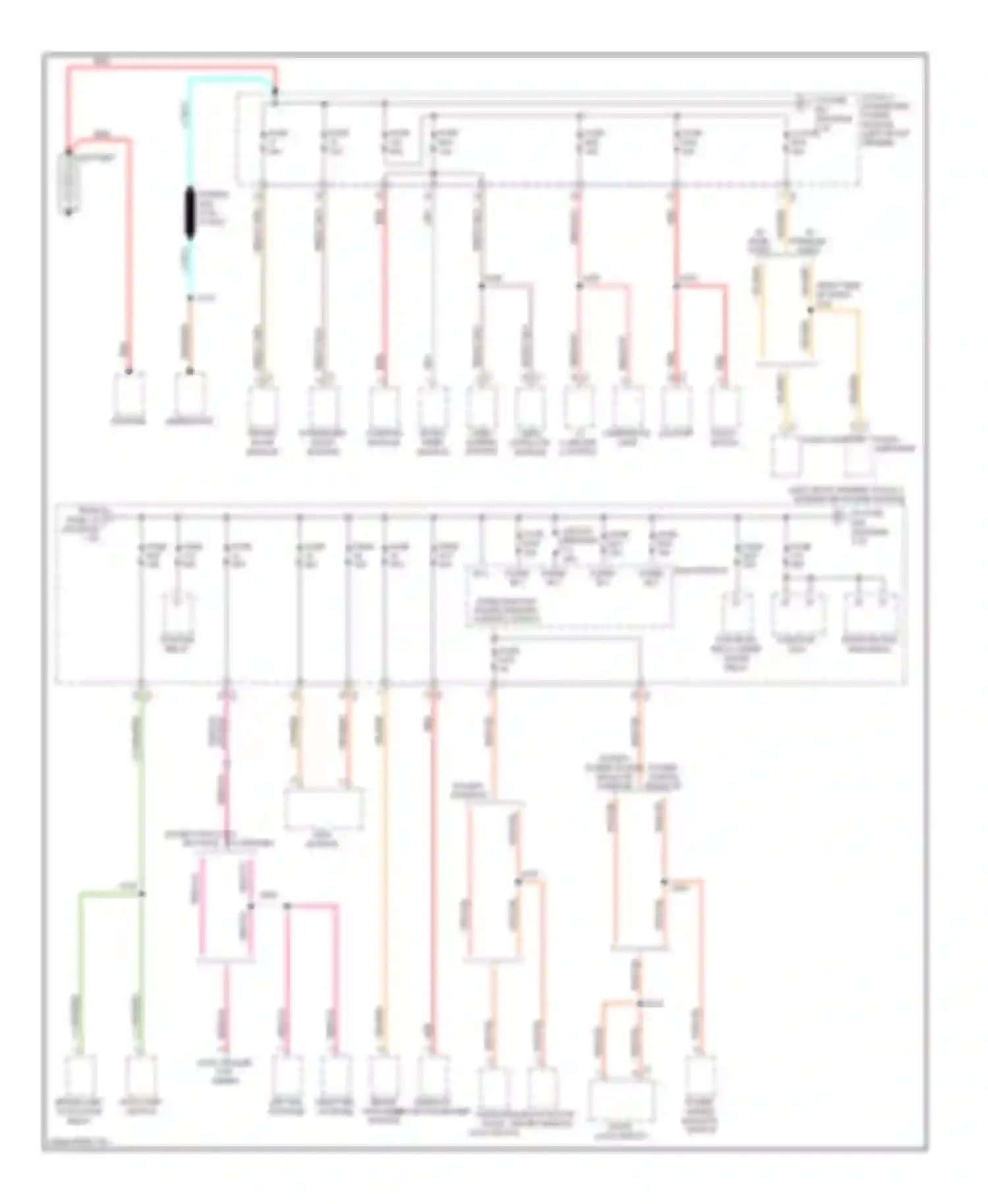 Pickup R1500 Dodge  (1996-2010): Power distribution circuit (1 of 3)