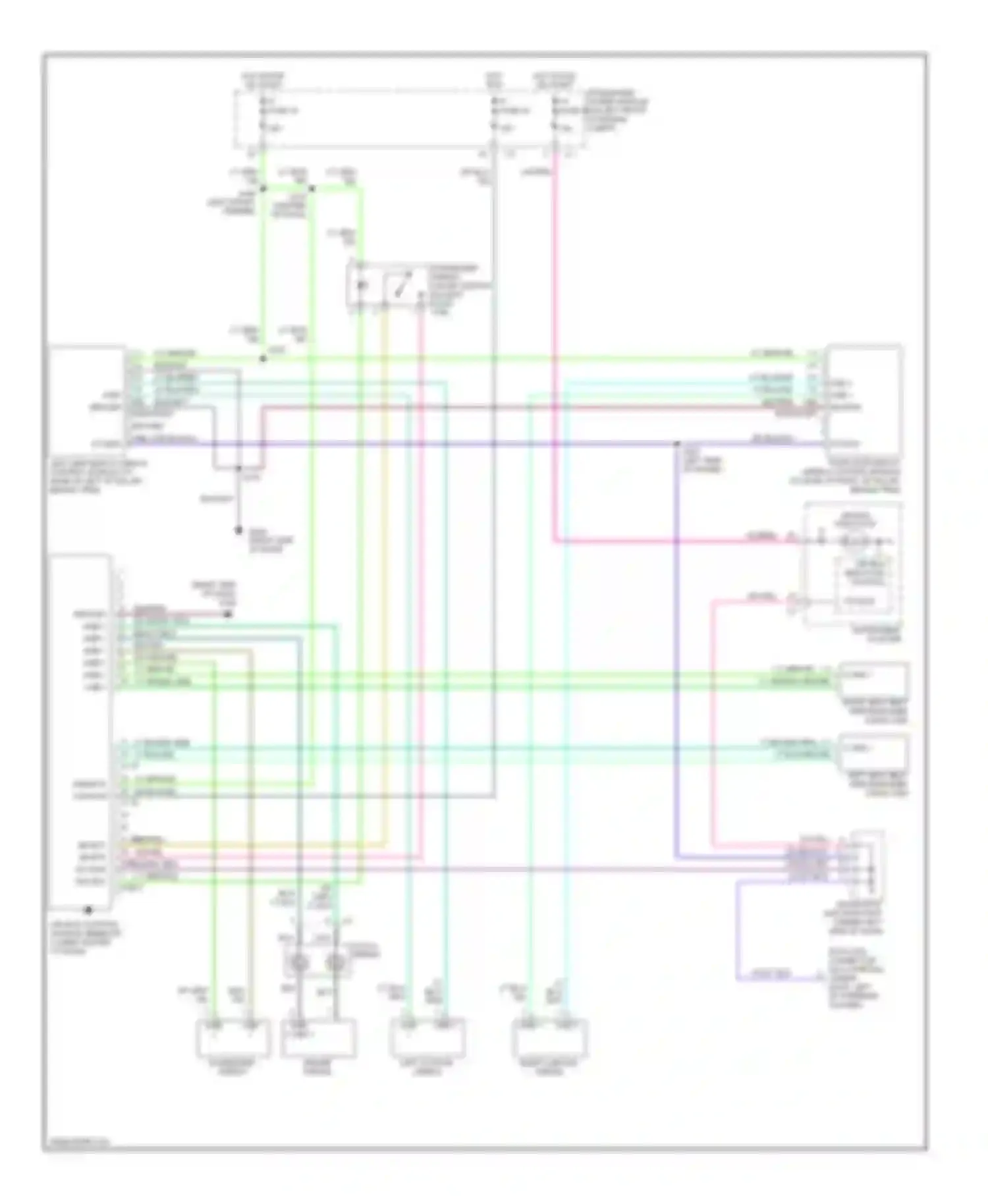 Pickup R1500 Dodge  (1996-2010): Supplemental restraint circuit