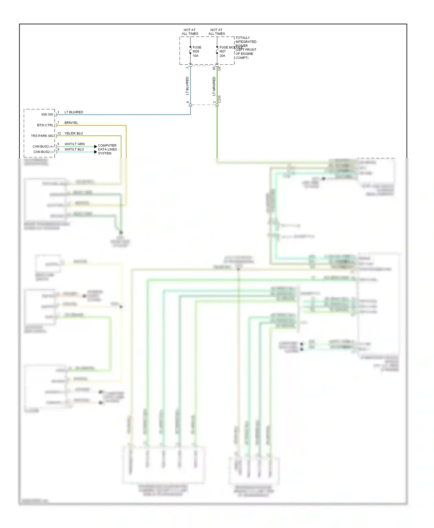 Dodge Pickup R1500  (1996-2010) computer data lines system wiring diagram  (79 of 93)