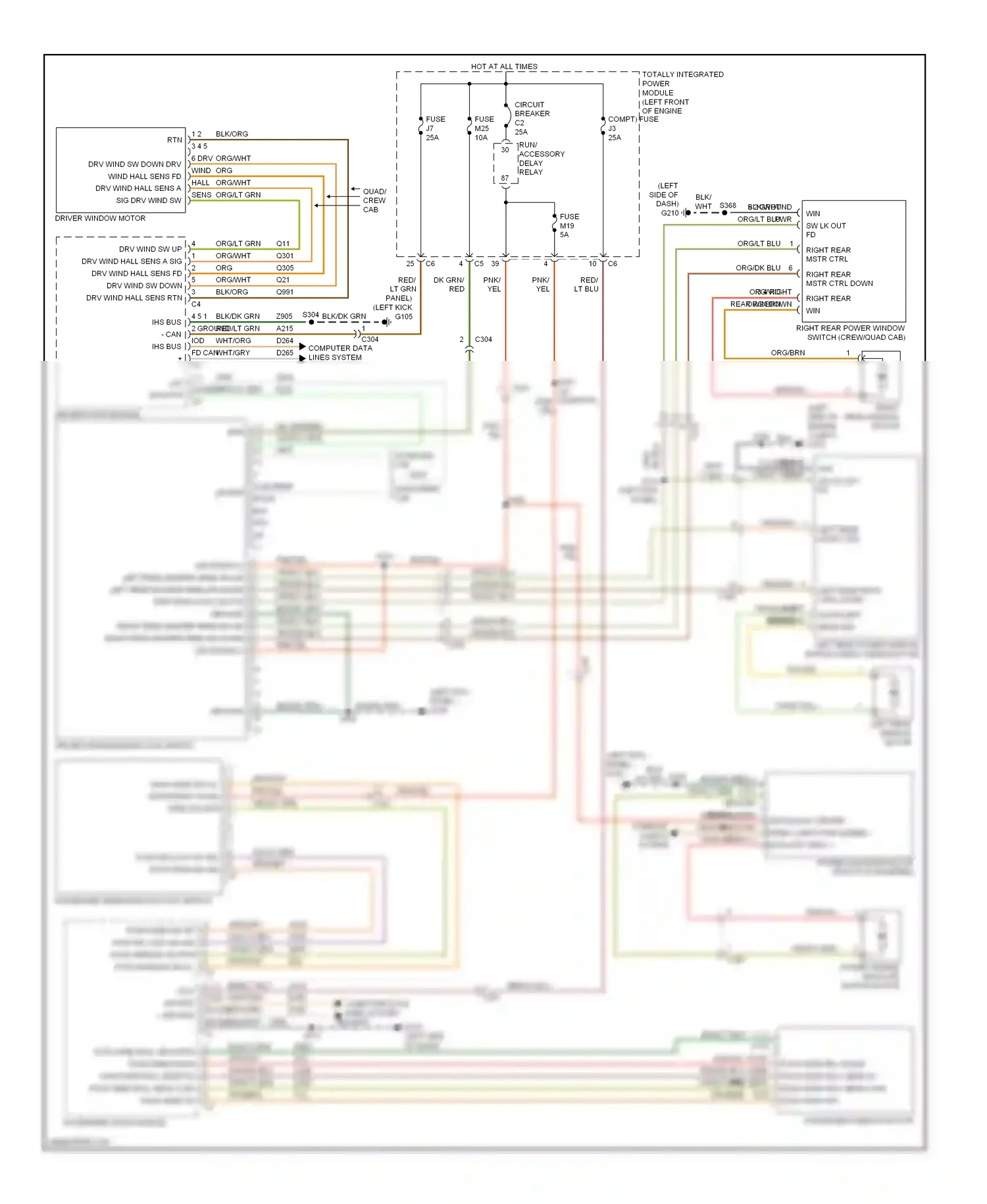 Dodge Pickup R1500  (1996-2010) computer data lines system wiring diagram  (36 of 93)