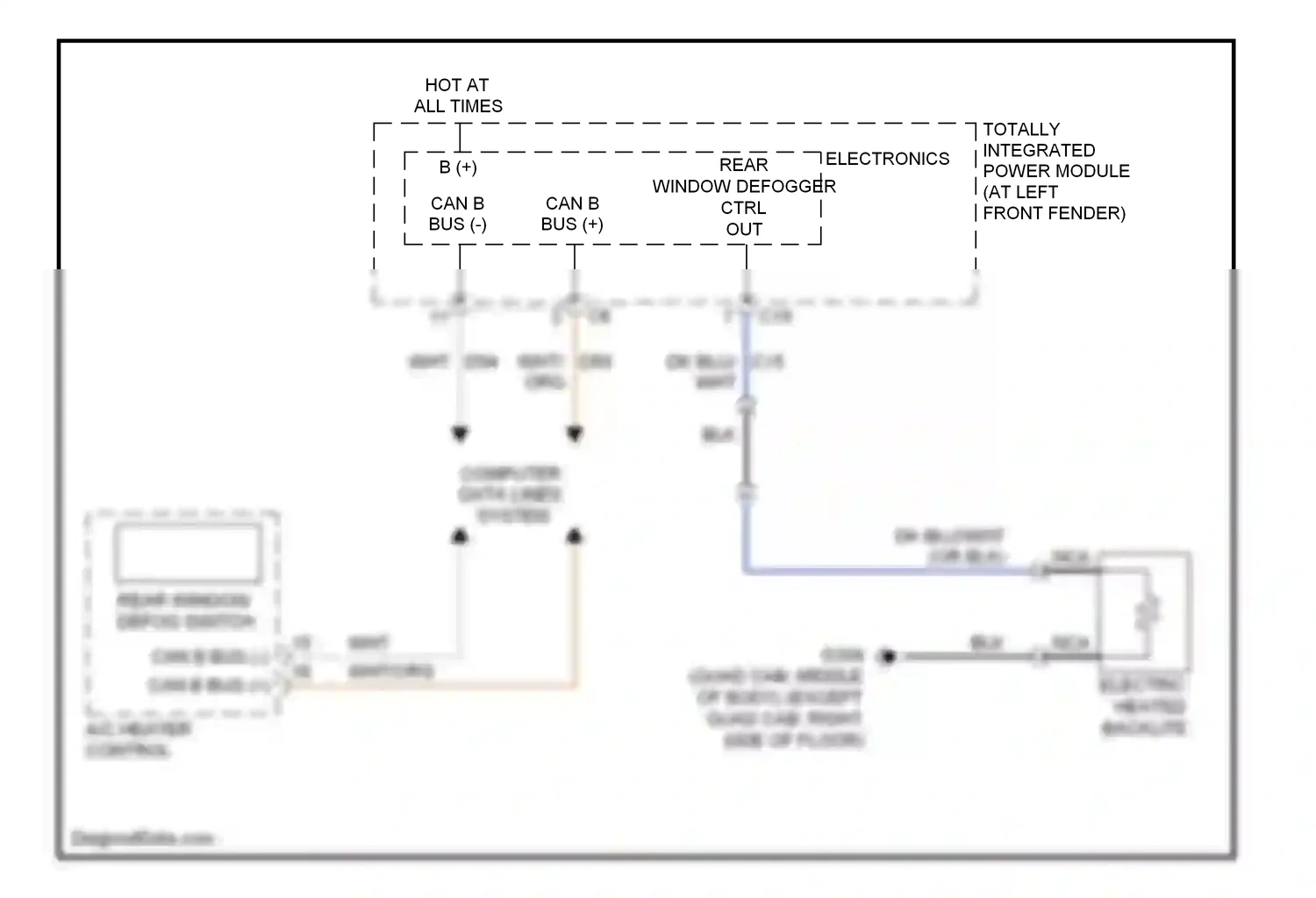 Dodge Pickup R1500  (1996-2010) computer data lines system wiring diagram  (37 of 93)