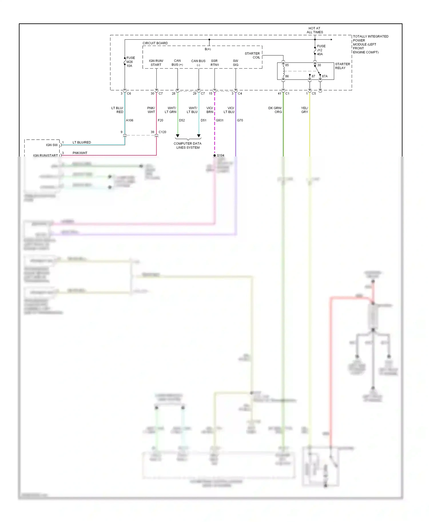 Dodge Pickup R1500  (1996-2010) computer data lines system wiring diagram  (20 of 93)