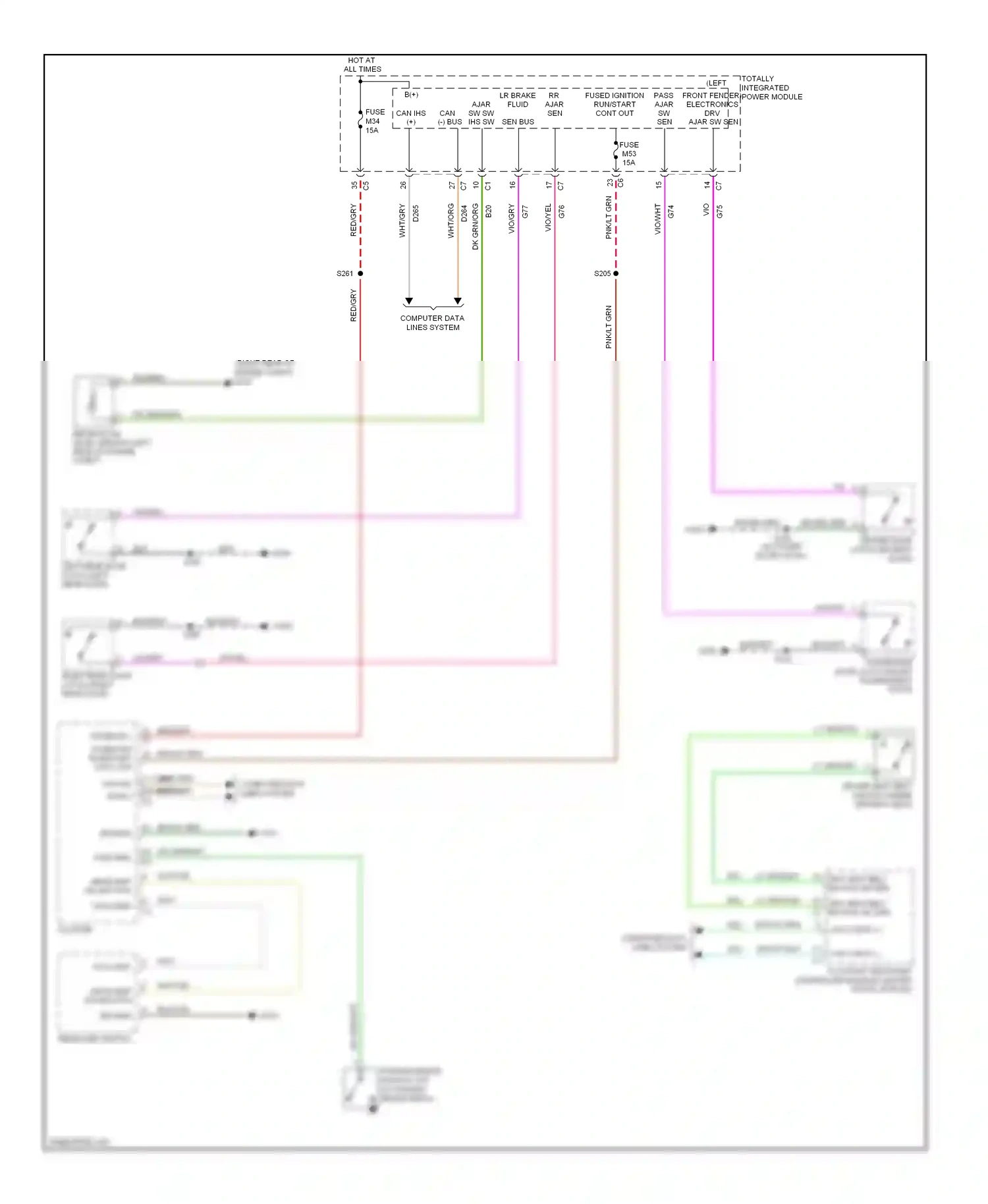 Dodge Pickup R1500  (1996-2010) computer data lines system wiring diagram  (59 of 93)
