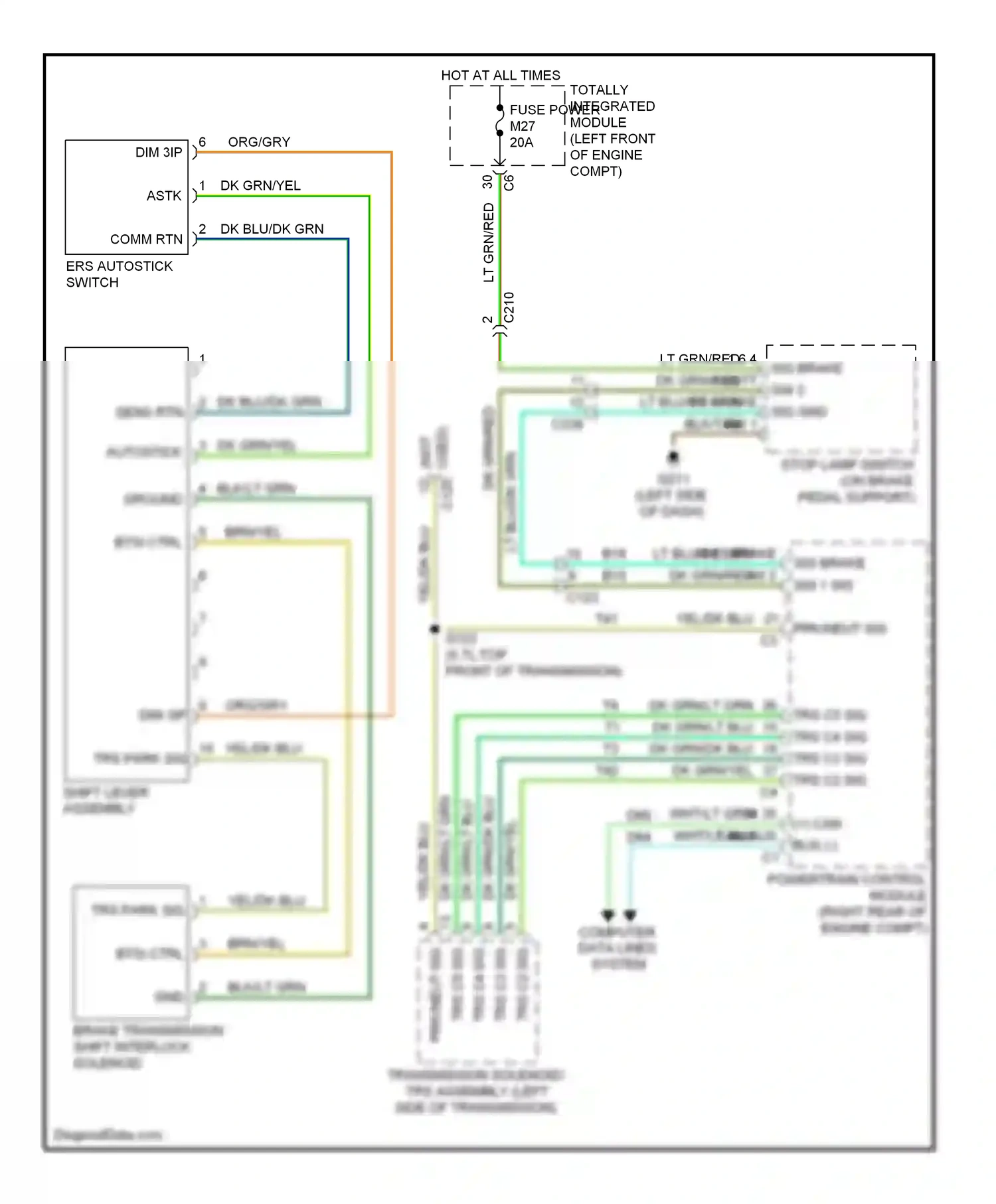 Dodge Pickup R1500  (1996-2010) computer data lines system wiring diagram  (80 of 93)