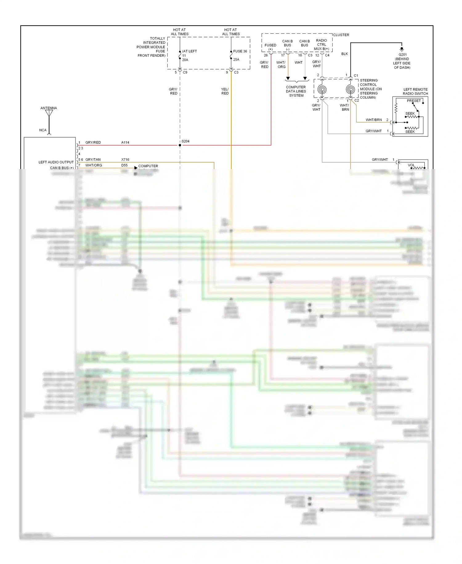Dodge Pickup R1500  (1996-2010) computer data lines system wiring diagram  (47 of 93)