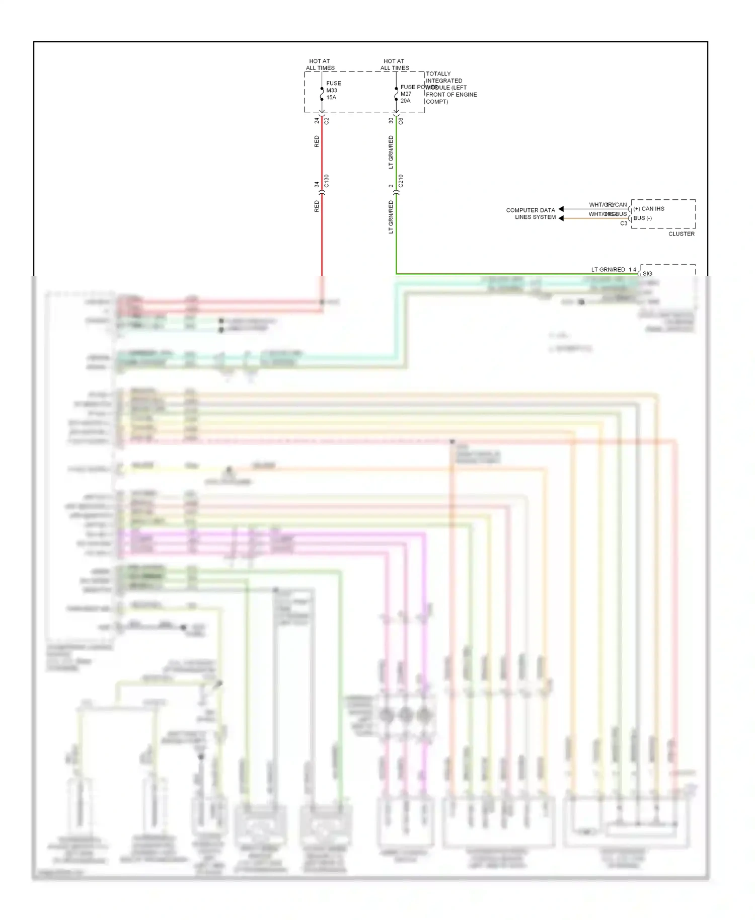 Dodge Pickup R1500  (1996-2010) computer data lines system wiring diagram  (2 of 93)