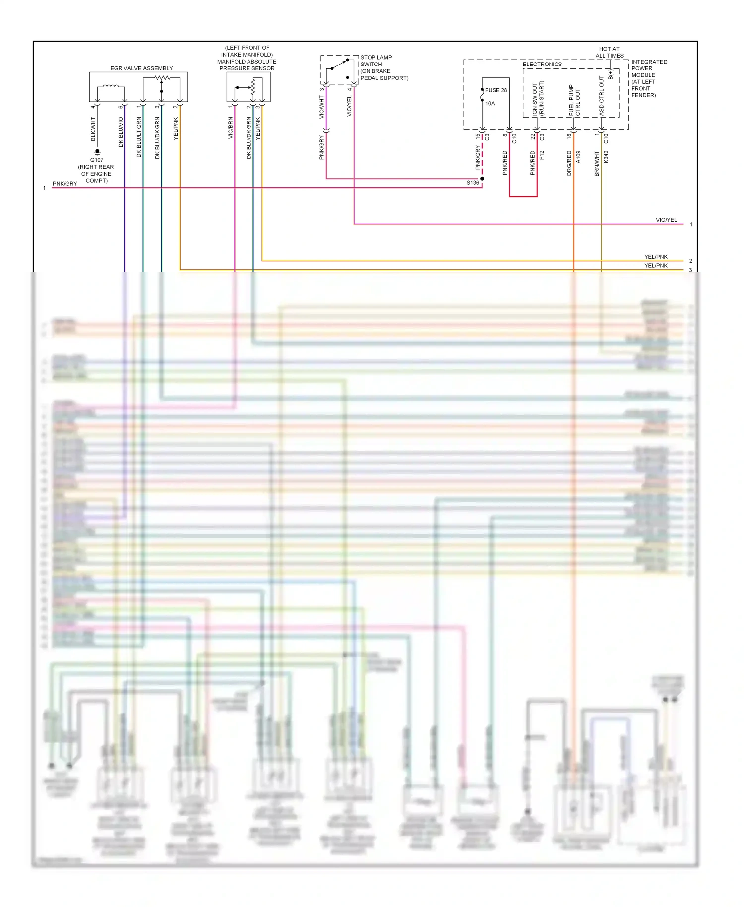 Dodge Pickup R1500  (1996-2010) computer data lines system wiring diagram  (26 of 93)
