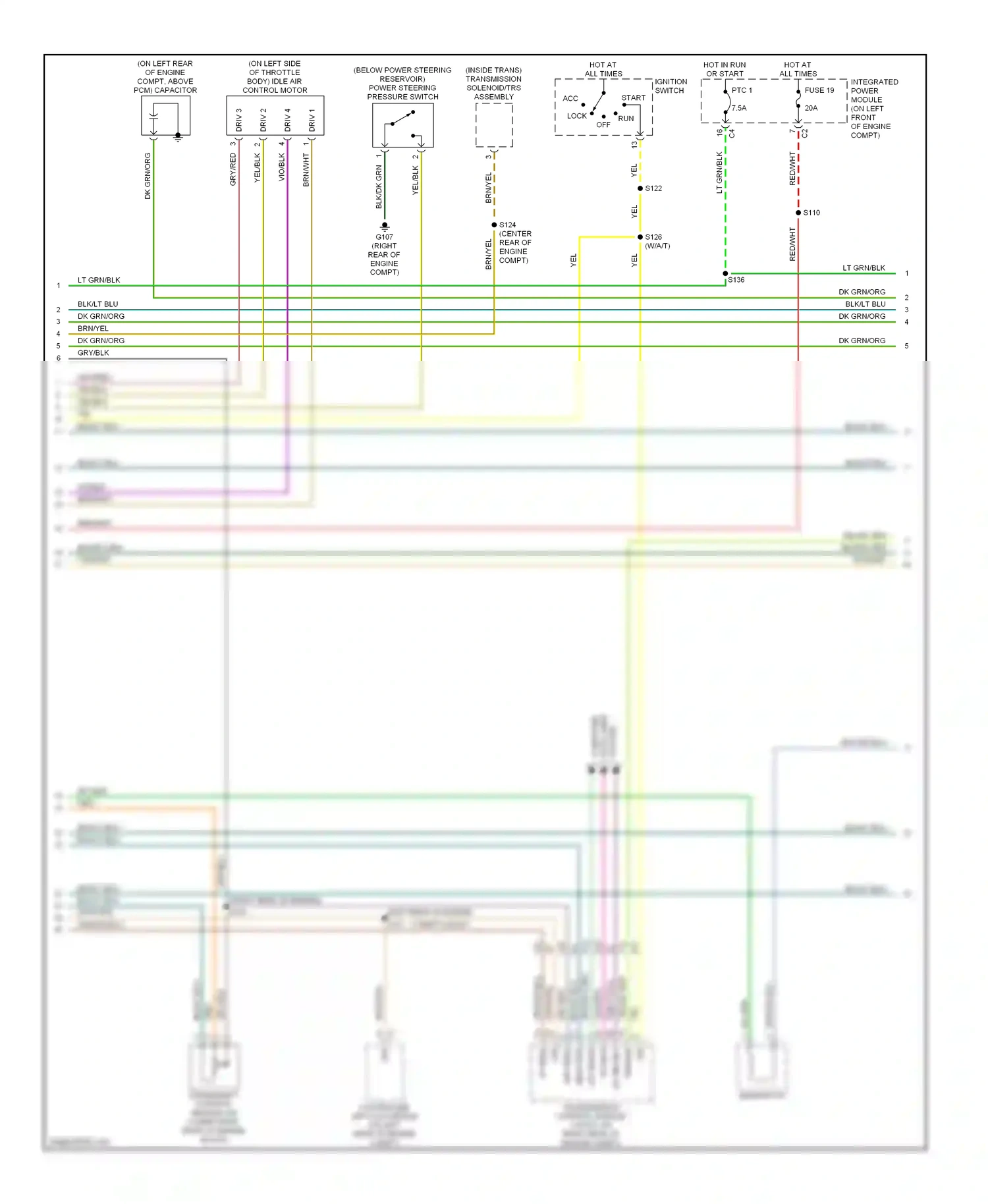 Dodge Pickup R1500  (1996-2010) system data lines computer wiring diagram  (1 of 2)