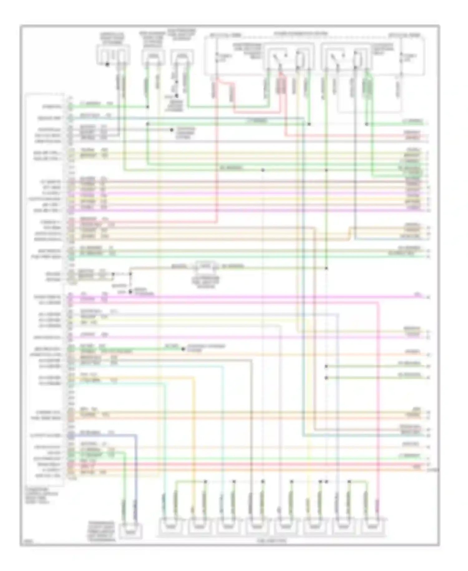 Pickup R2500 Dodge  (1996-2010): Wiring diagram engine performance 5.2l cngs (1 of 3)
