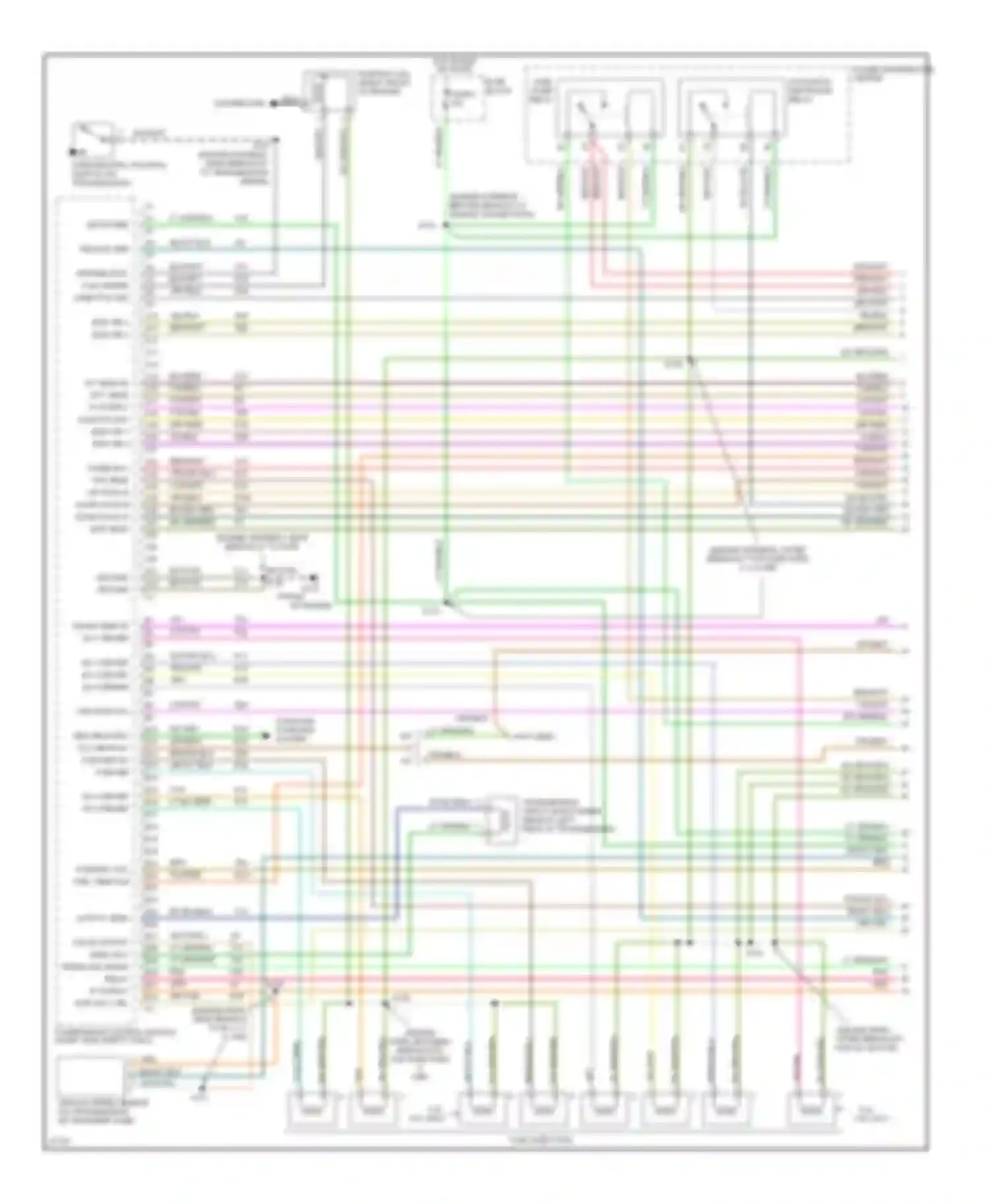 Pickup R2500 Dodge  (1996-2010): Wiring diagram engine performance 5.2ls (1 of 3)