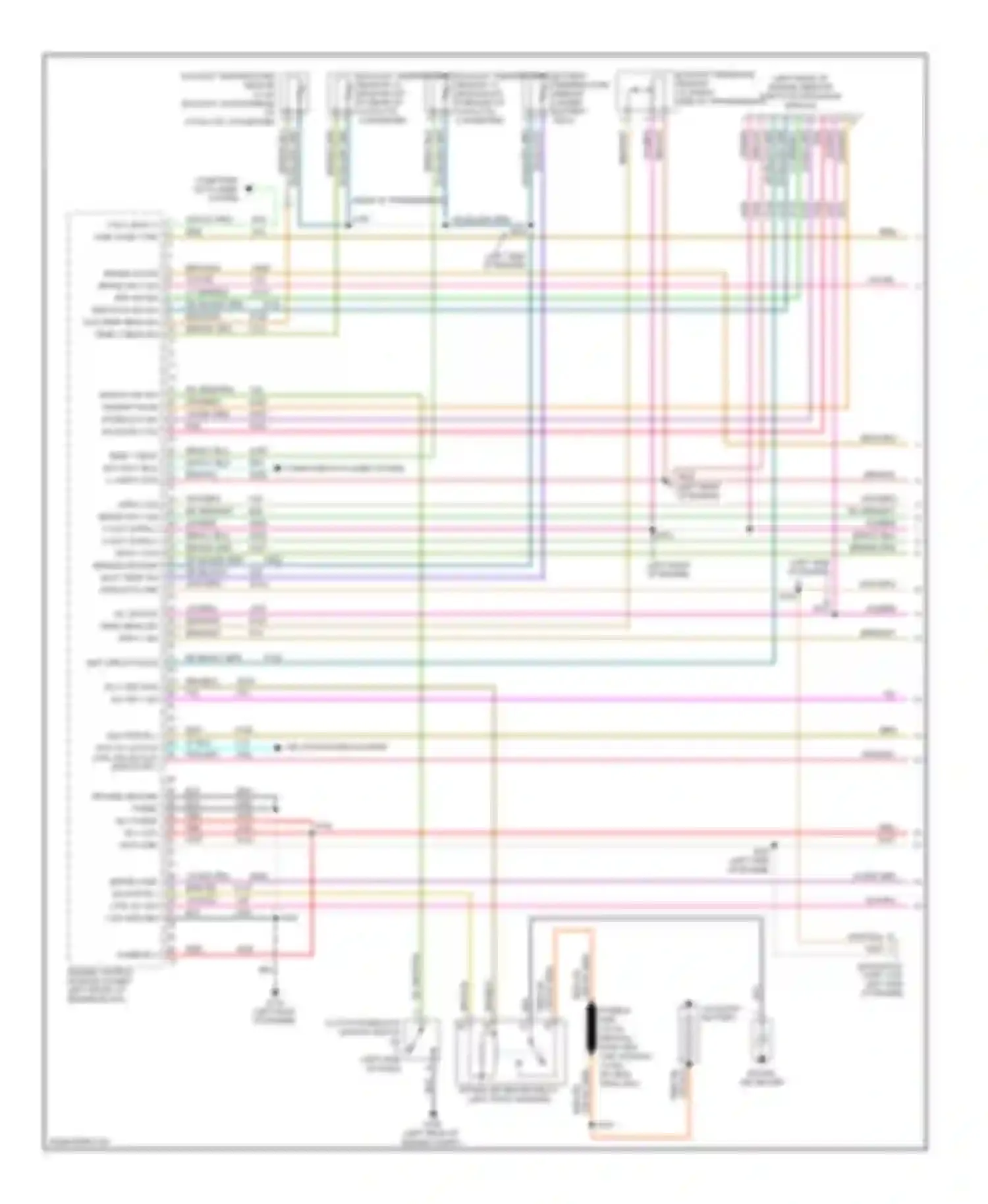 Pickup R2500 Dodge  (1996-2010): Wiring diagram engine performance 6.7l diesel (1 of 4)