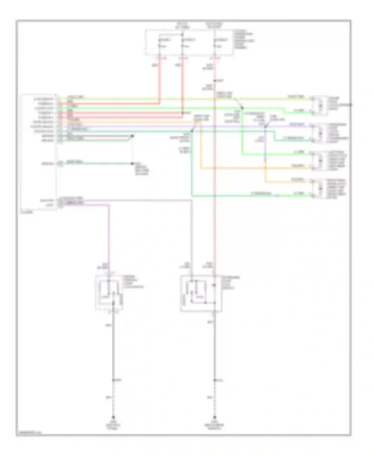 Pickup R2500 Dodge  (1996-2010): Power door locks circuit