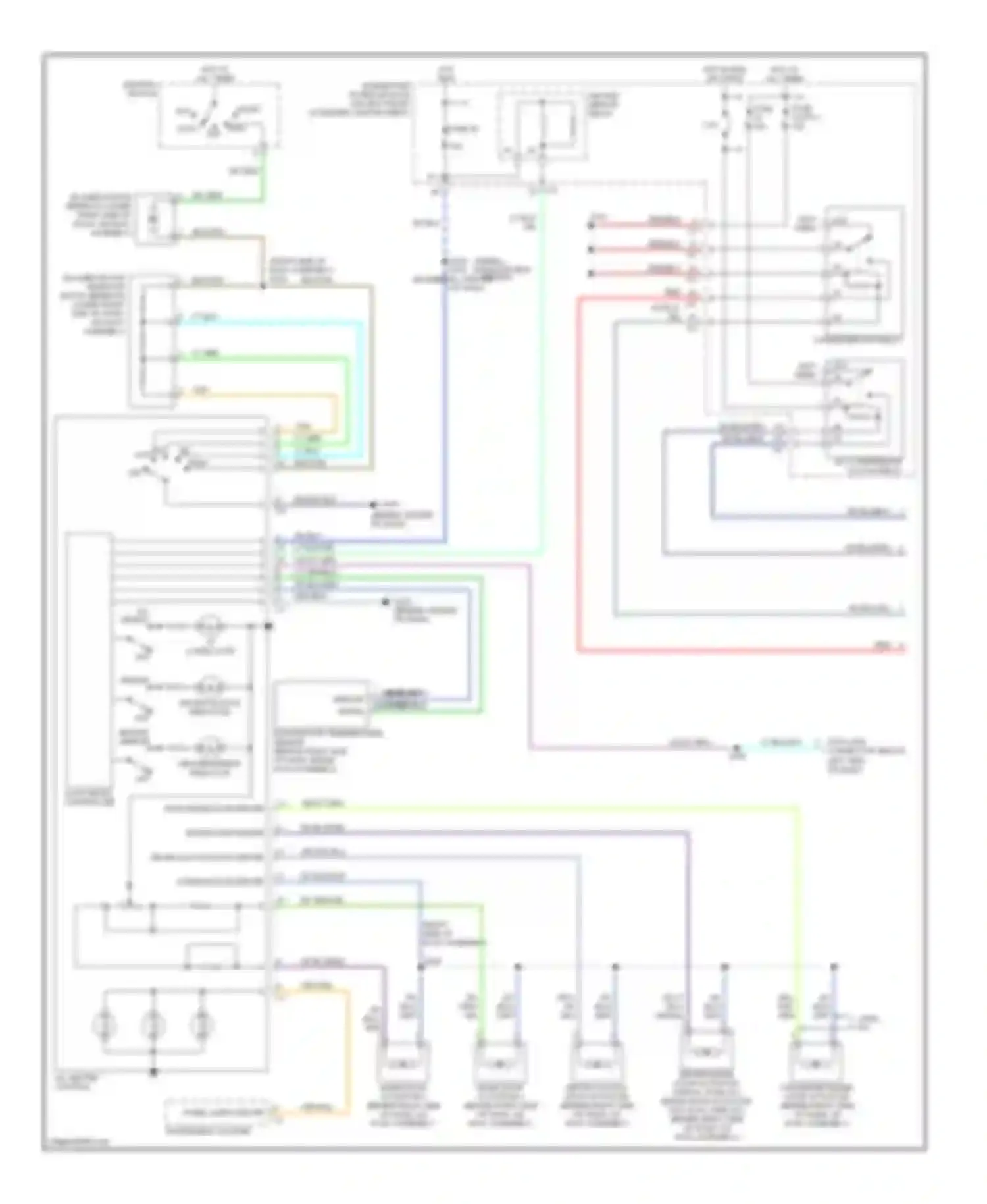 Wiring diagram a/c heater control for Dodge Pickup R2500  (1996-2010) (3 of 22)