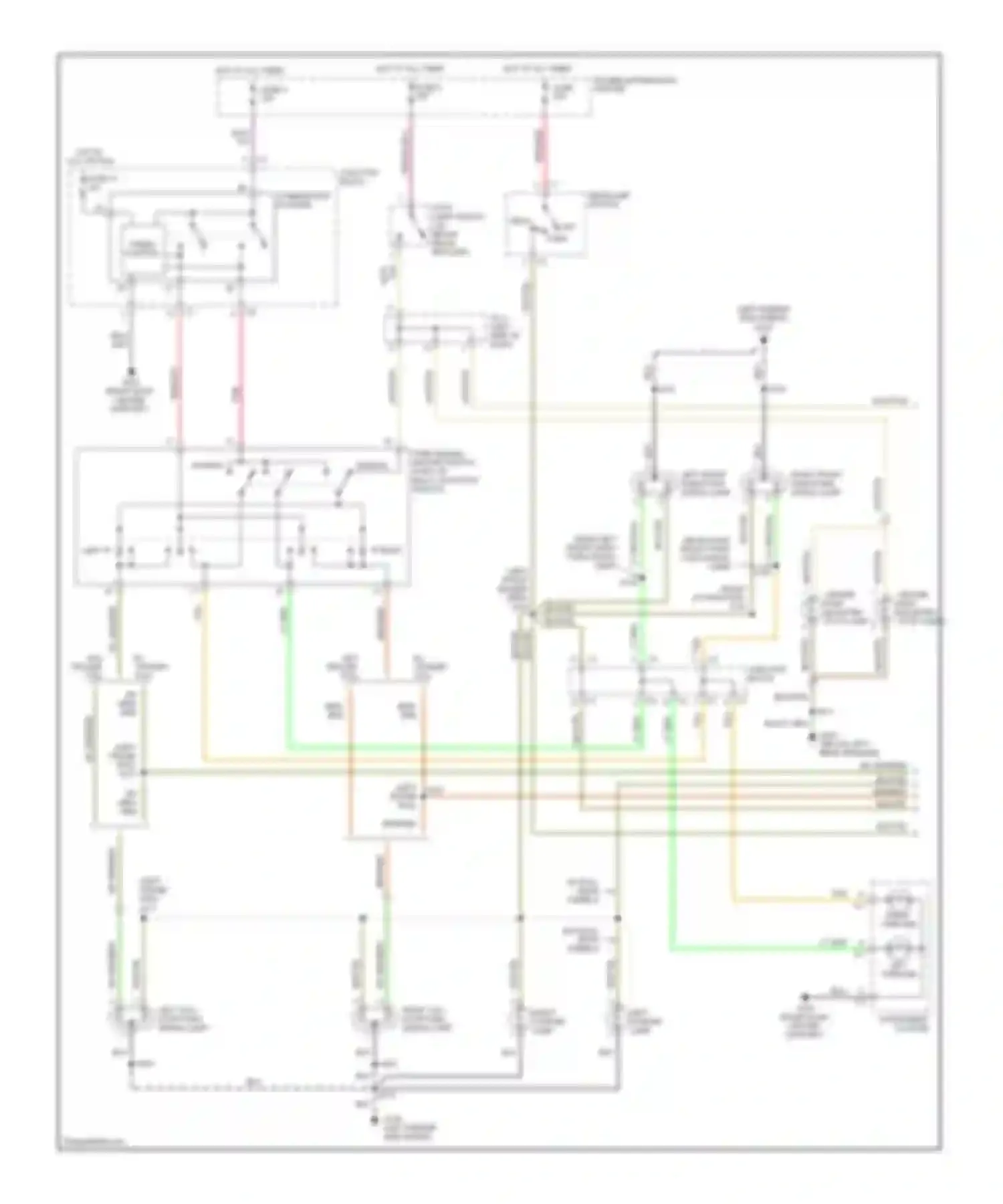 Wiring diagram combination flasher for Dodge Pickup R2500  (1996-2010) (1 of 3)
