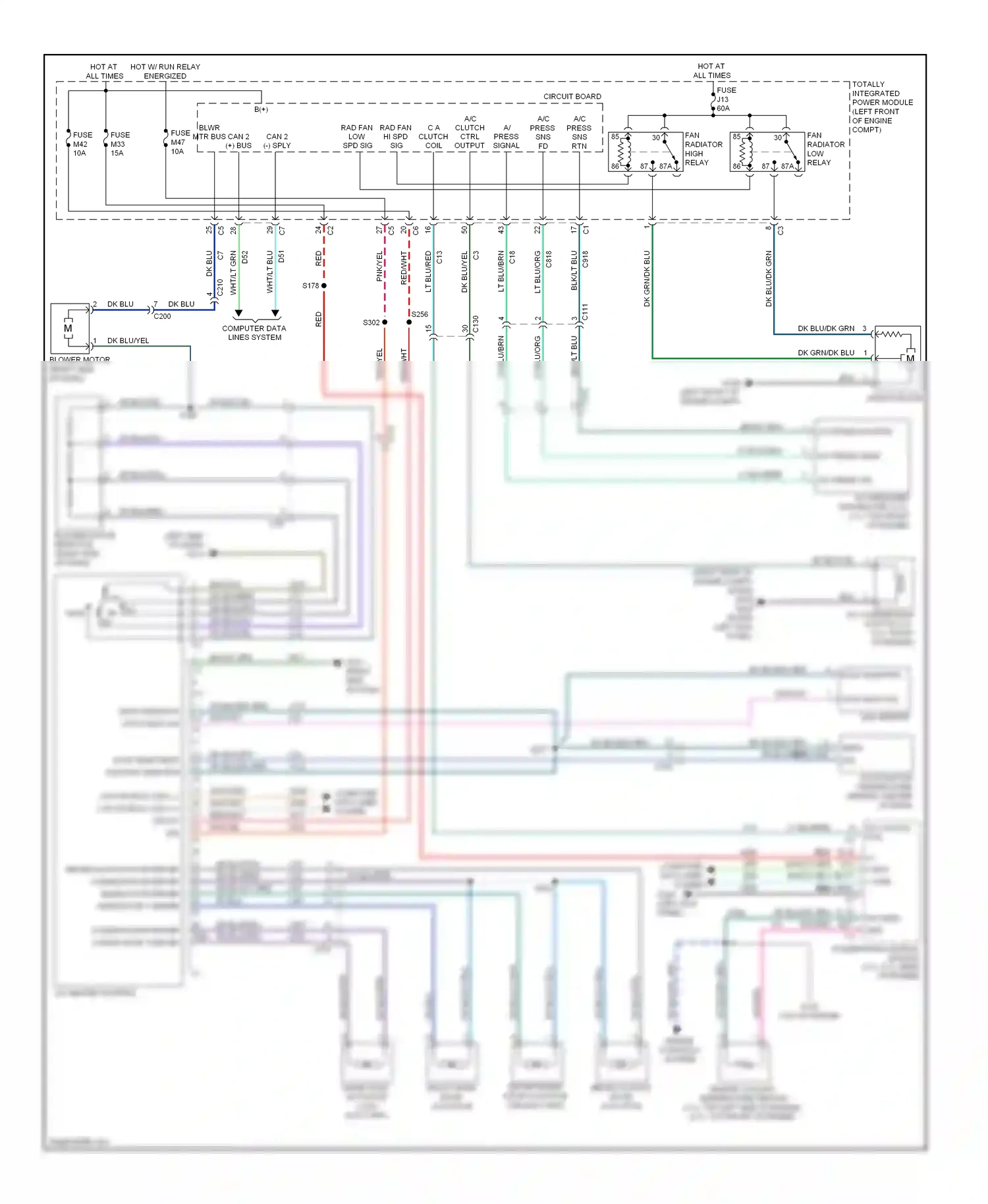 Dodge Pickup R2500  (1996-2010) engine controls system wiring diagram  (13 of 21)