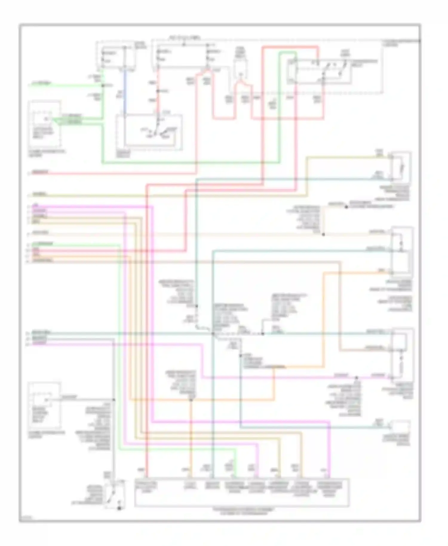 Wiring diagram fuse block for Dodge Pickup R2500  (1996-2010) (2 of 9)