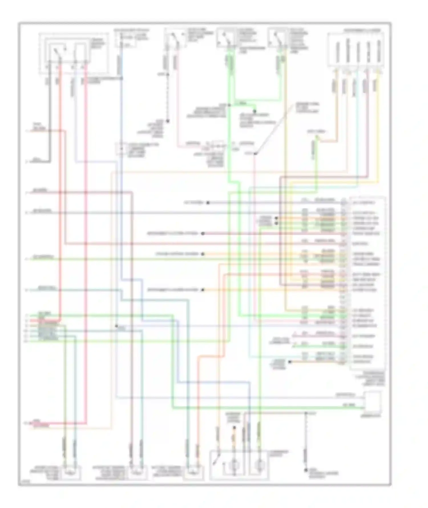Wiring diagram fuse block for Dodge Pickup R2500  (1996-2010) (9 of 9)